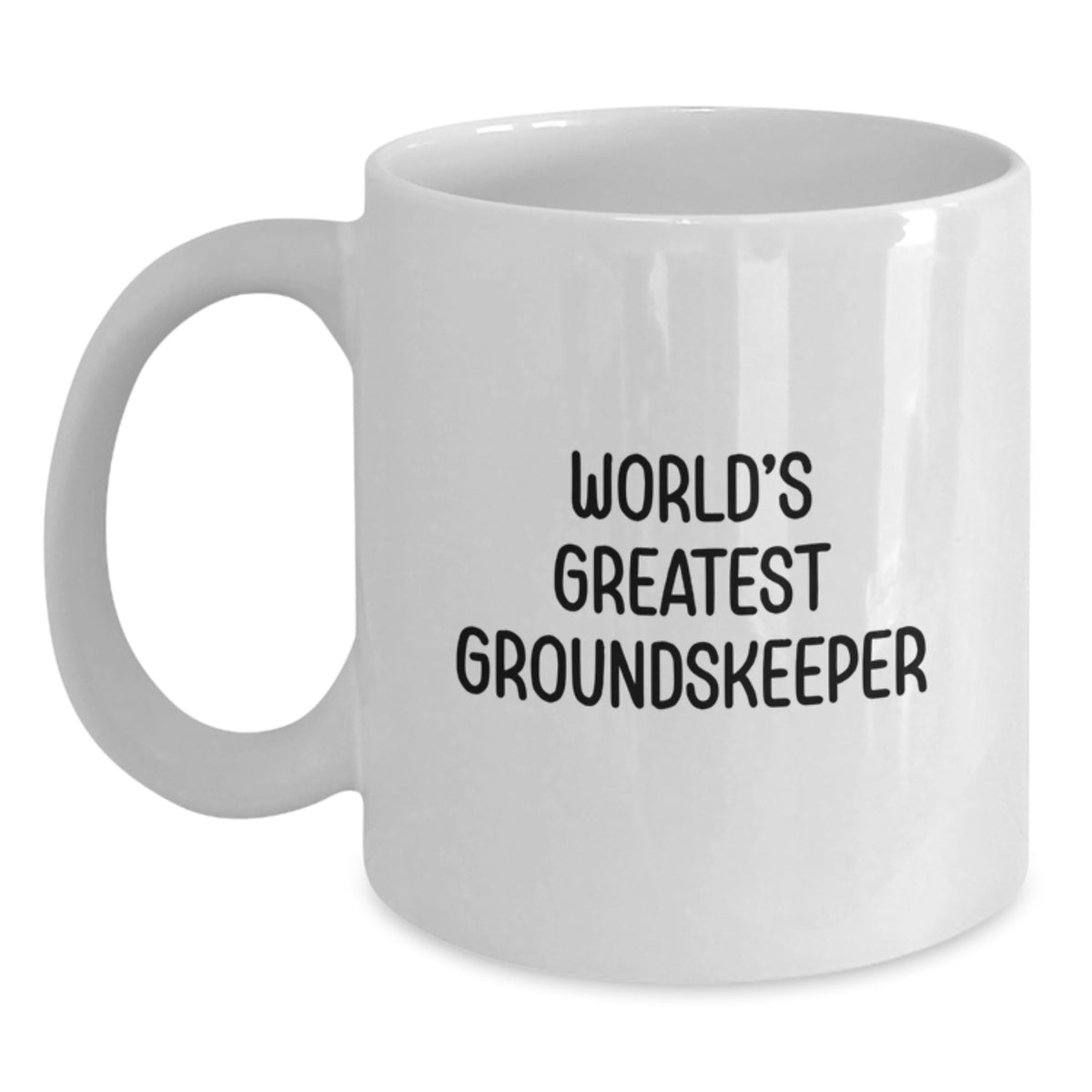 Funny groundskeeper Gifts from Men, Unique White Coffee Mug for the World's Greatest groundskeeper Dad on Father's Day - Main