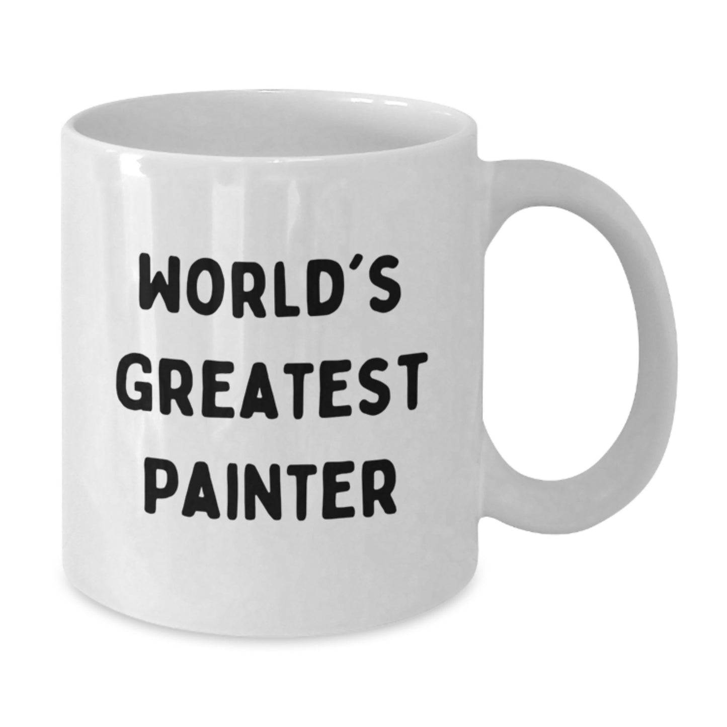 Funny Quotes for Painter Gifts from Friends and Family, White Coffee Mug for Valentine's Unique Gifts, World's Greatest Painter Artistic Mug - Additional