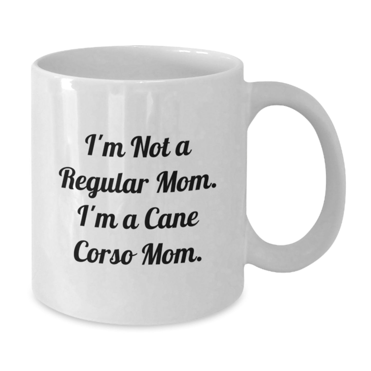 Funny Cane Corso Dog Mom Gifts from Family for Graduation Unique Coffee Mugs, White Cane Corso Dog Lover Mug - Additional