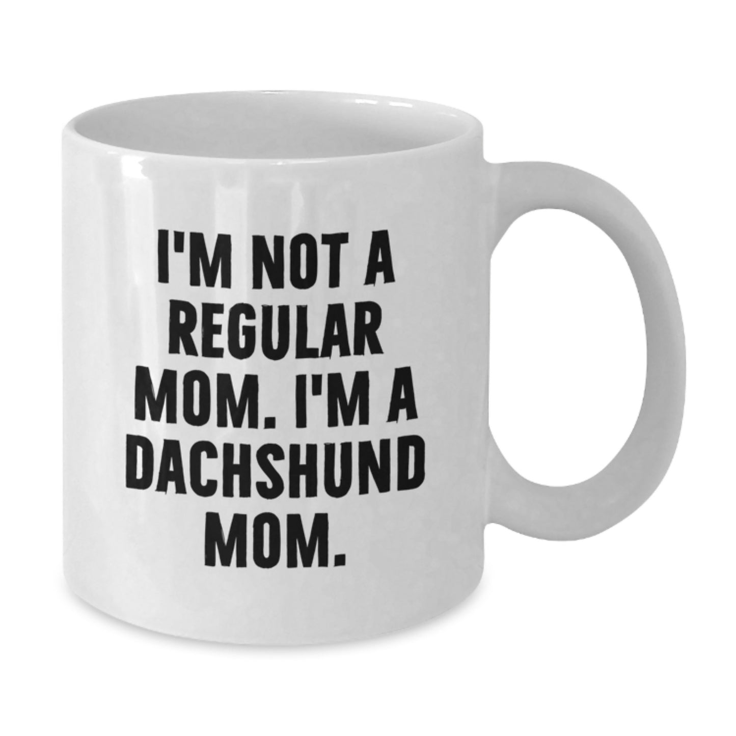 Funny Dachshund Dog Mom White Coffee Mug Gifts from Family for Graduation Unique - Additional