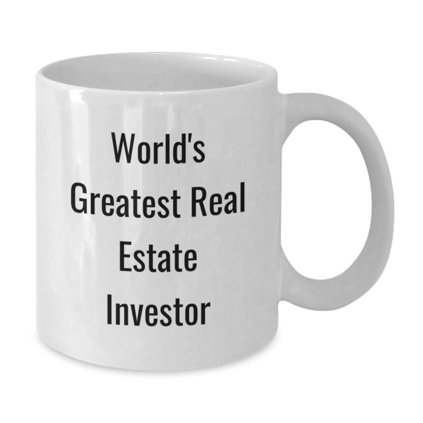 Gifts for Real Estate Investor Friends from Family - World's Greatest Real Estate Investor Funny Quote White Coffee Mug, Christmas Unique Gifts - Additional