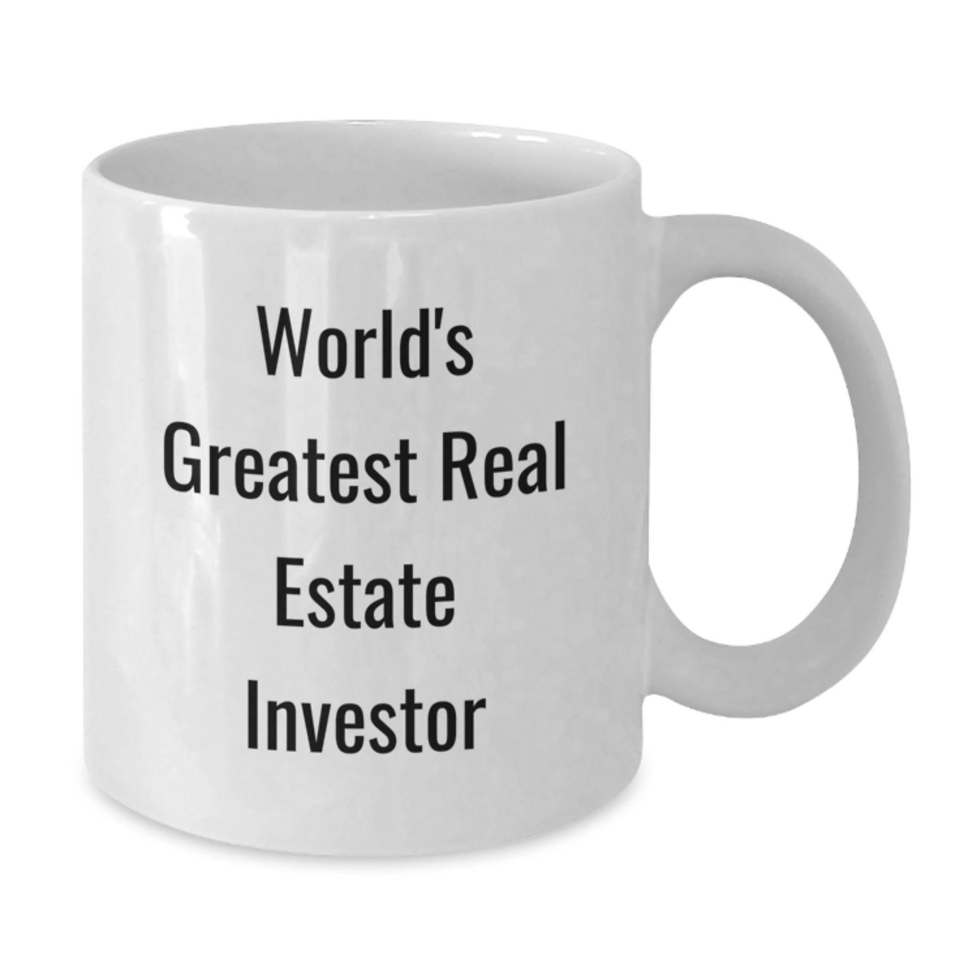 Gifts for Real Estate Investor Friends from Family - World's Greatest Real Estate Investor Funny Quote White Coffee Mug, Christmas Unique Gifts - Additional