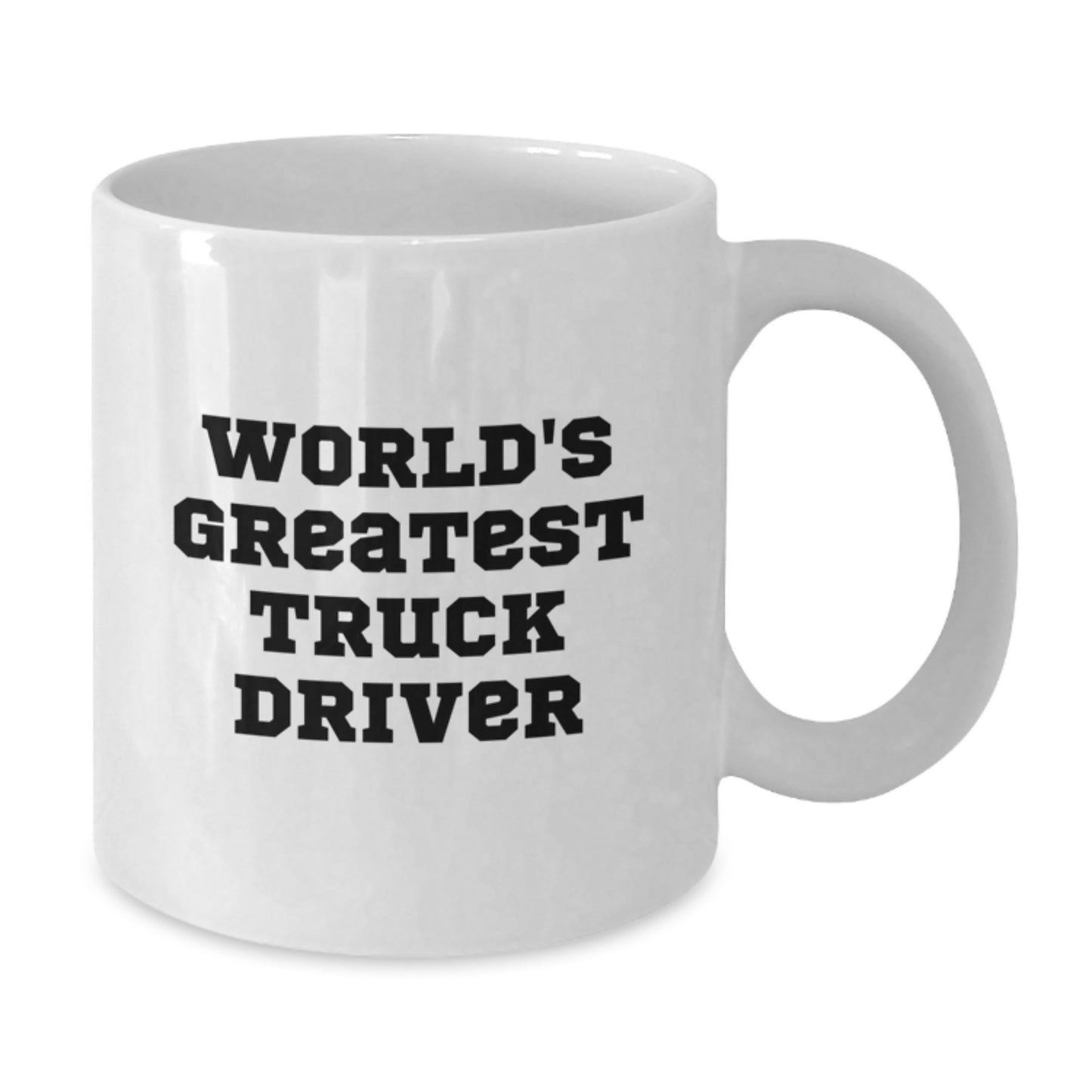 Funny Truck Driver Gifts from Friends, Unique White Coffee Mug for World's Greatest Truck Driver, Christmas Unique Presents - Additional