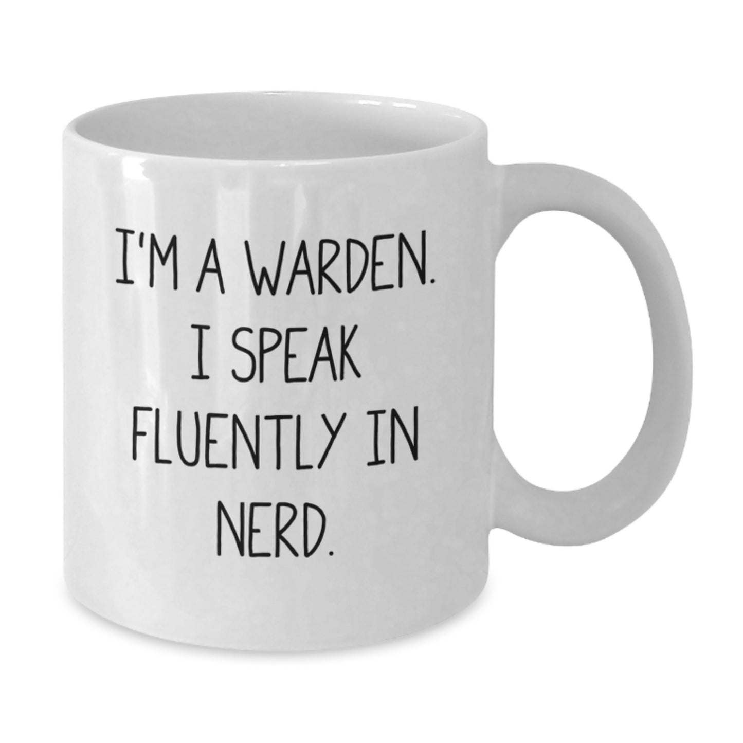 Funny Warden White Coffee Mug Gifts for Warden Friends, Unique Christmas Unique Gifts from Men, Women, Friends, Coworkers, Family - Additional
