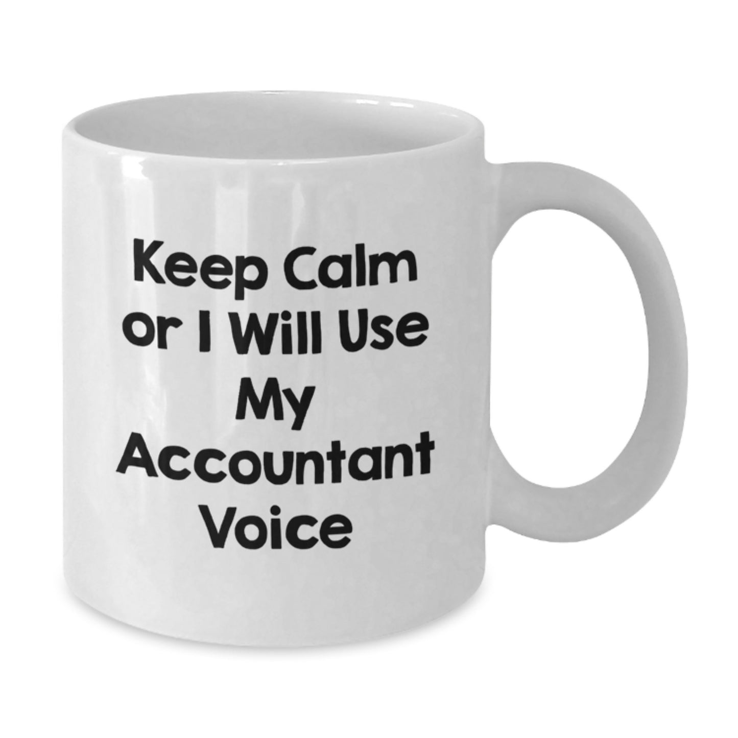 Funny Accountant White Coffee Mug Gifts from Family to Accountant Friend on Christmas - Additional