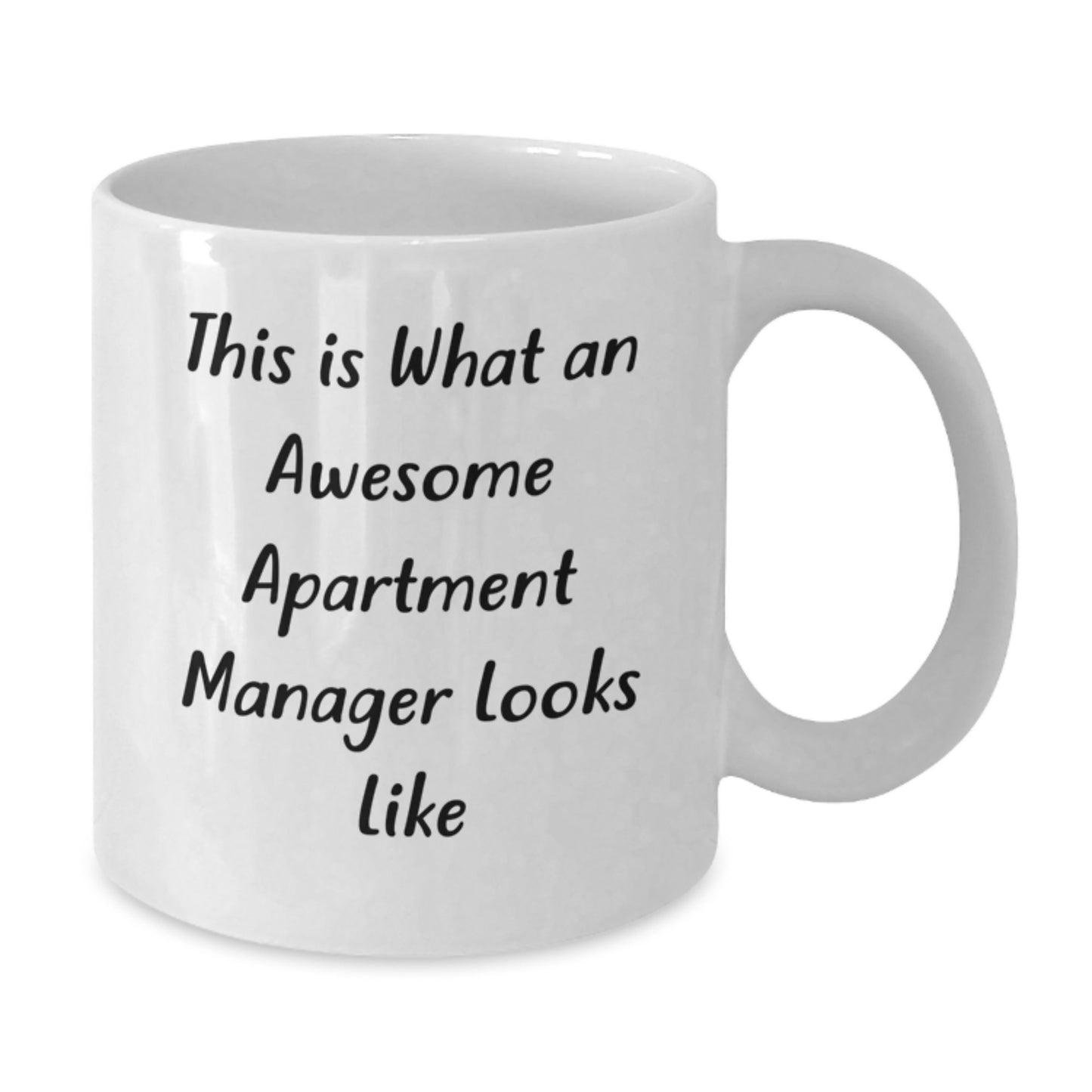 Funny Gift Ideas for Apartment Manager Men - White Coffee Mug - This Is What An Awesome Apartment Manager Looks Like, Gifts from Men to Apartment Manager - Additional