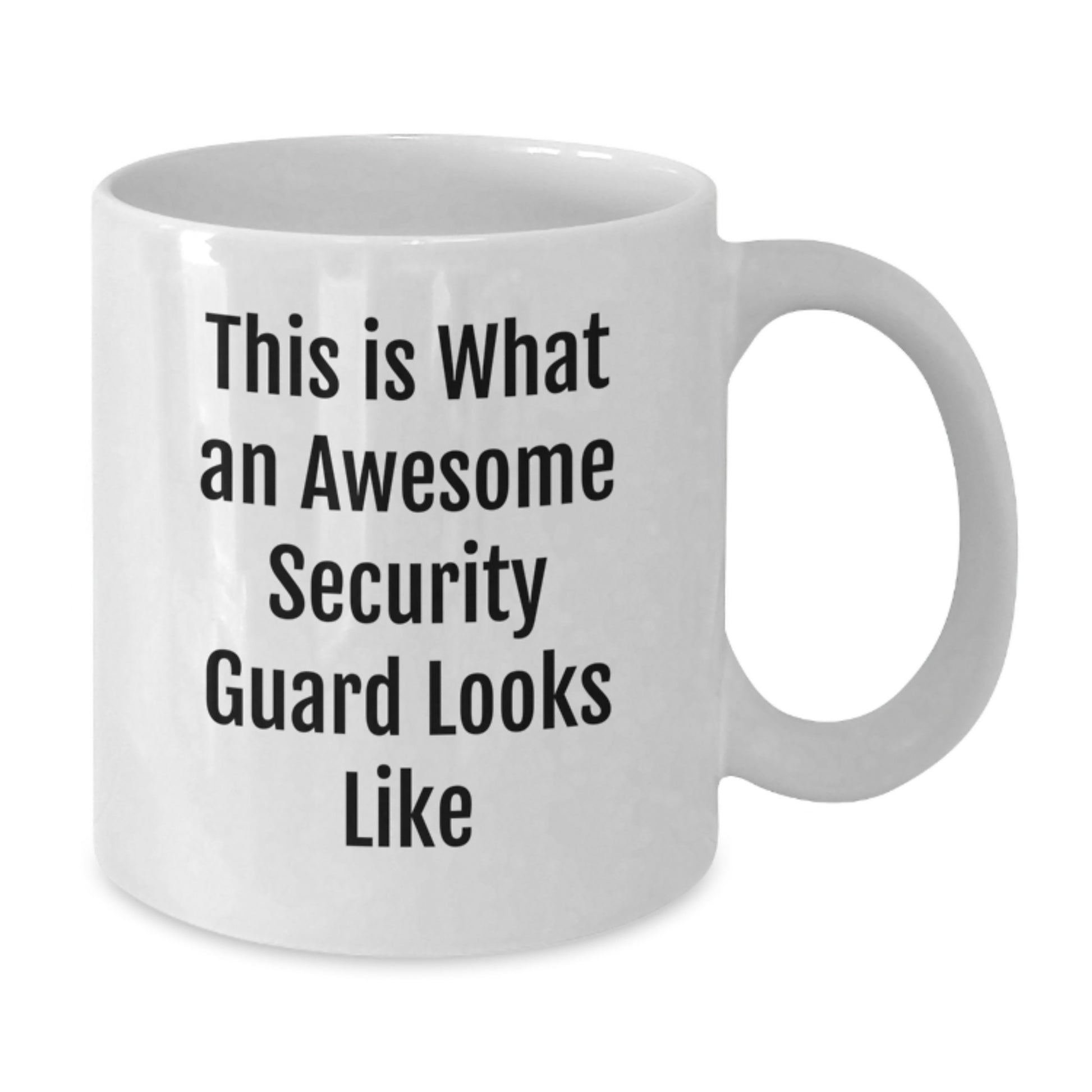 Funny Security Guard Gifts for Him or Her, White Coffee Mug, 'This Is What An Awesome Security Guard Looks Like' Quote, Gifts from Family, for Security Guard Birthday Unique Gifts - Additional
