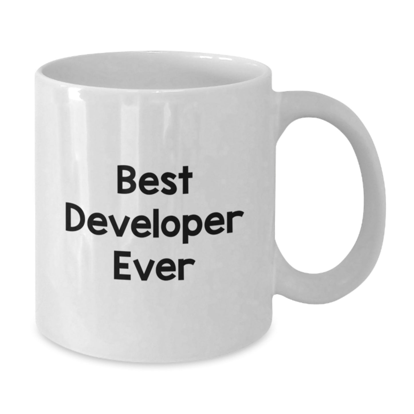 Funny Best Developer Ever Gifts from Friends, White Coffee Mug for Developer Graduation Unique Gifts - Additional