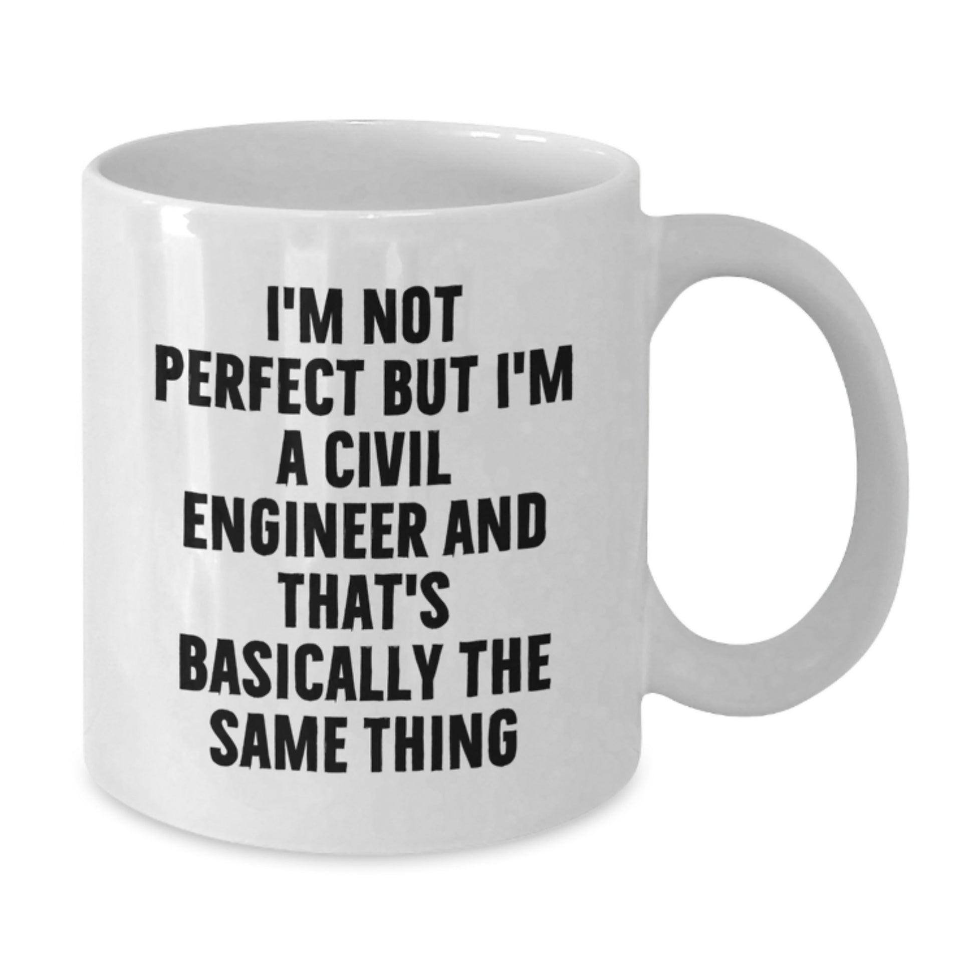 Laughter in the Engineering World Funny Civil Engineer White Coffee Mugs Gifts from Family to Civil Engineer Men for Christmas Unique - Additional