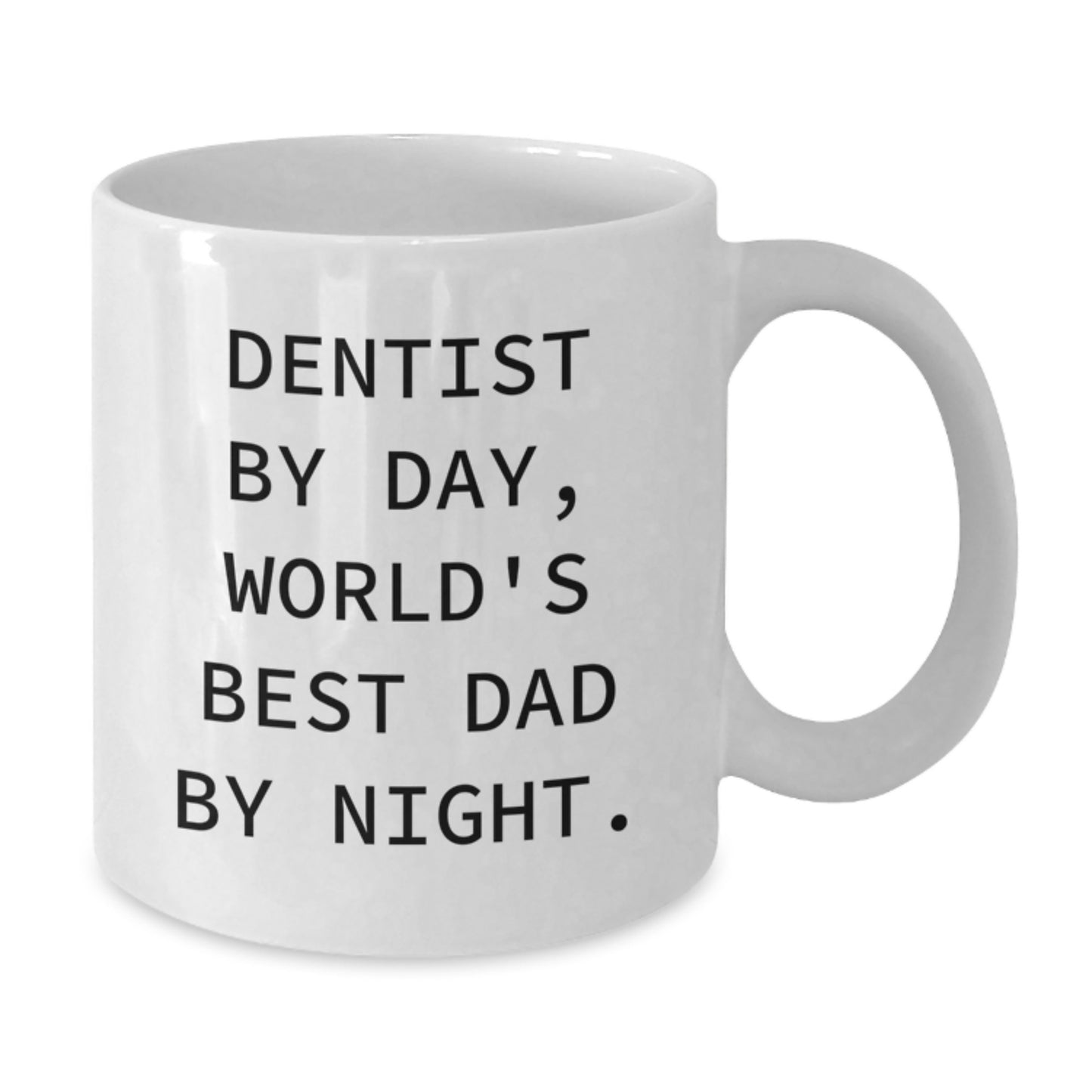 Funny Dentist Gifts for Men, World's Best Dad Mugs Christmas Unique Presents from Family - Additional