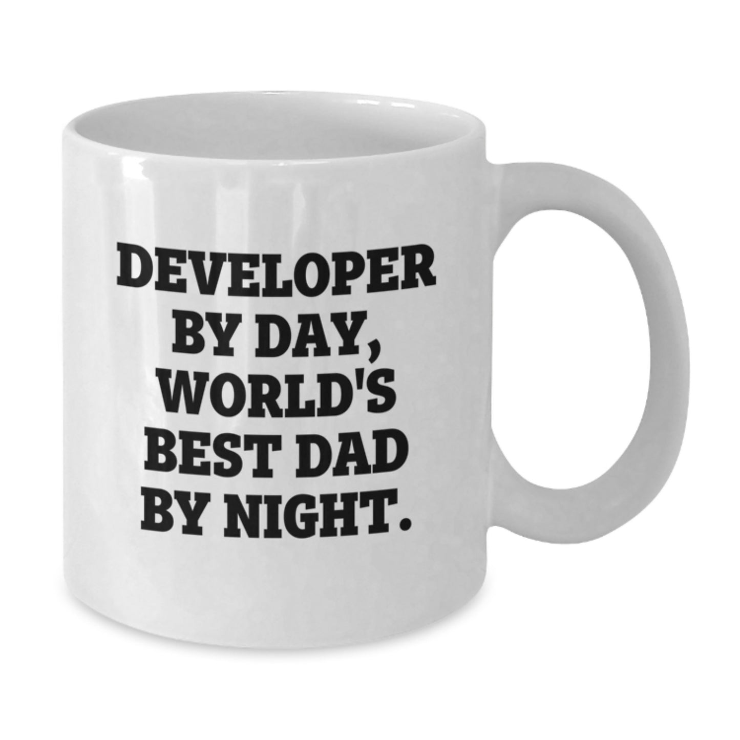 Developer Gifts, Funny Quote, White Coffee Mug for Men, Unique Christmas Unique Gifts from Dad - Additional