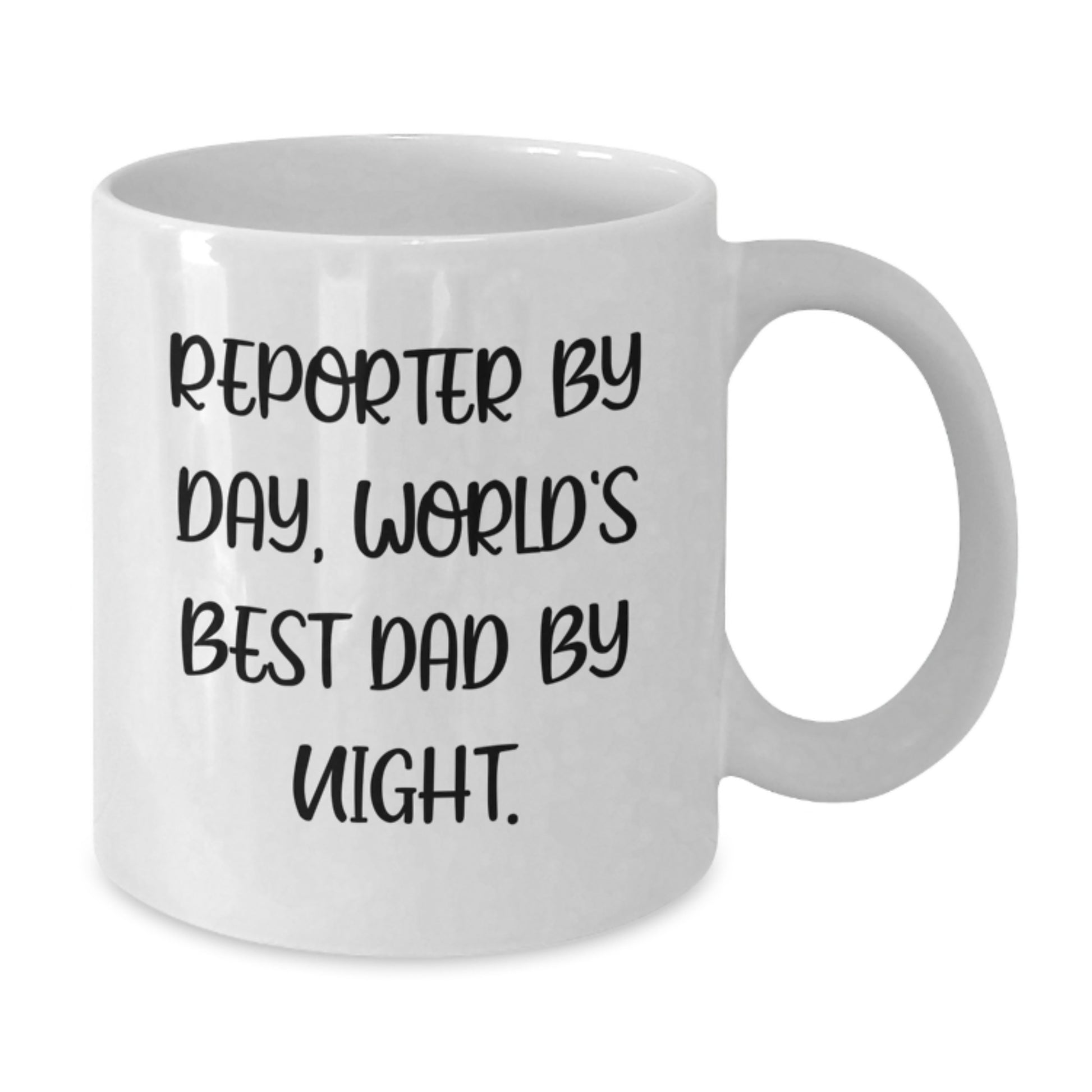 Funny Christmas Unique Gifts for Reporter By Day, Unique White Coffee Mugs with Inspirational Quote for Men, Women, Friends, Family, and Coworkers - Additional