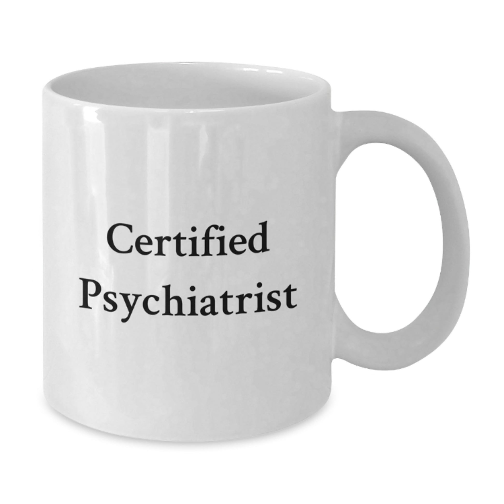 Funny Certified Psychiatrist Gifts from Friends for Birthday Unique White Coffee Mugs, 'Life is a Puzzle, and I'm a Psychiatrist' Quote, 11oz or 15oz Capacity, Microwave and Dishwasher Safe - Additional