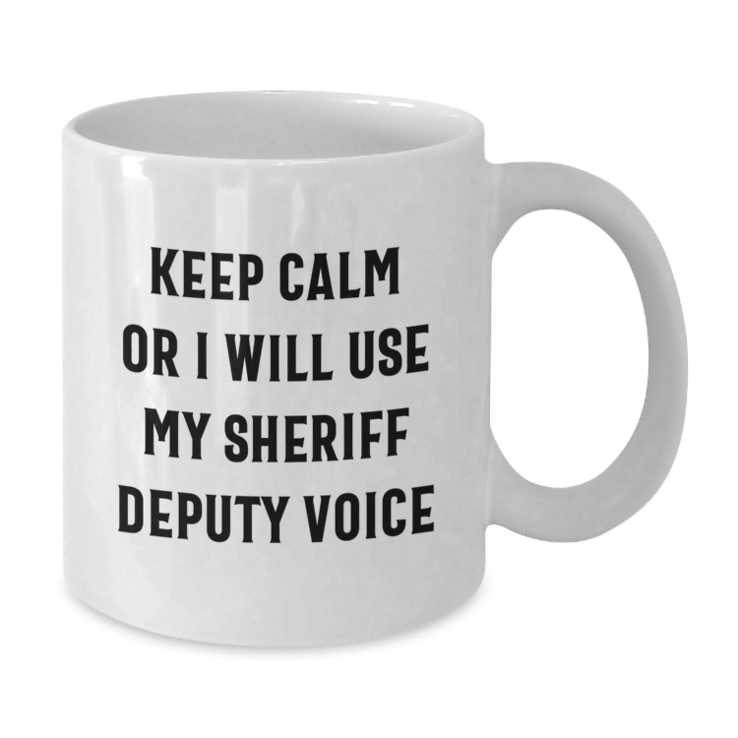 Funny Sheriff Deputy White Coffee Mugs Gifts from Friends for Christmas Unique Sheriff Deputy Mugs - Additional