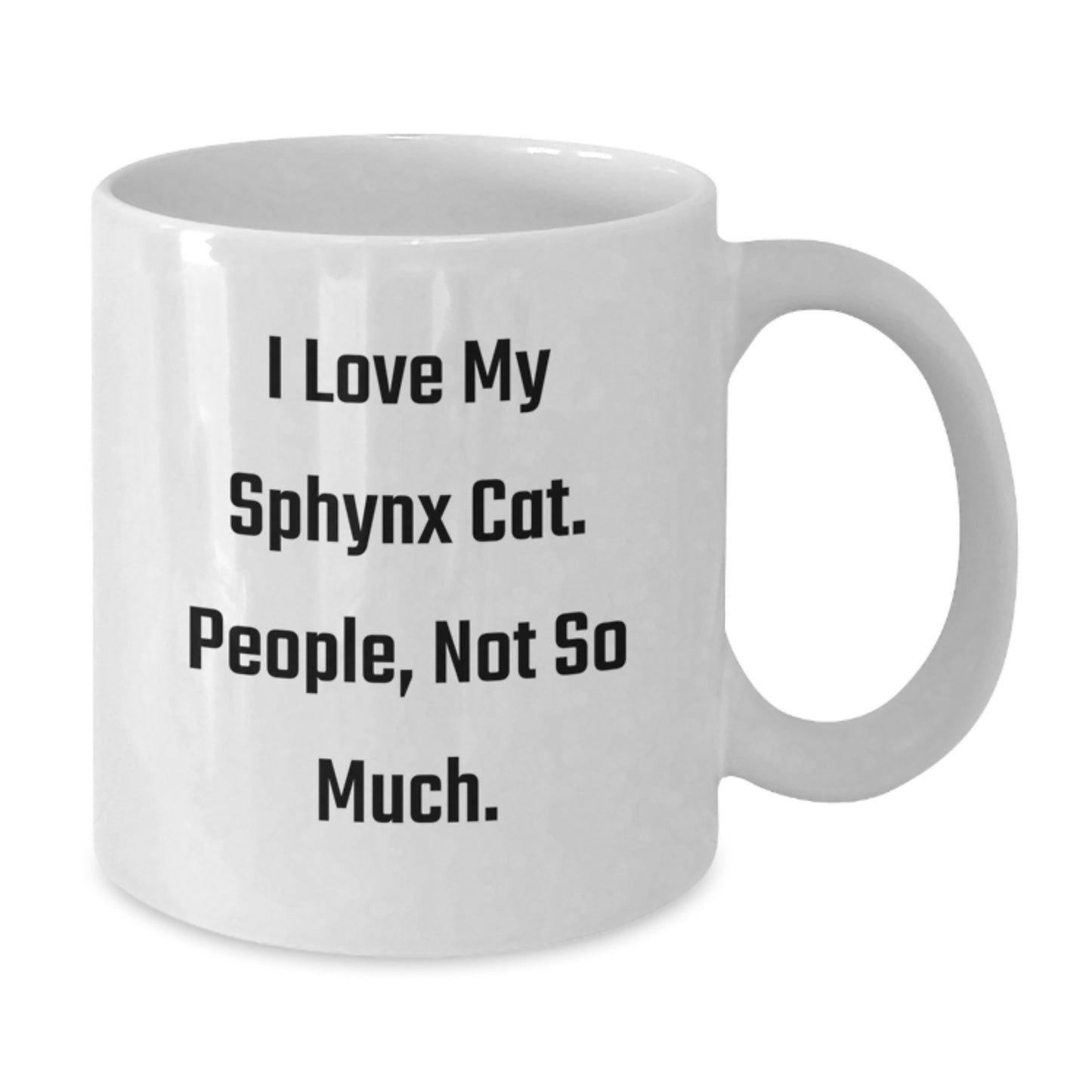 Funny Sphynx Cat Gifts from Men to Sphynx Cat Lovers, White Coffee Mug for Christmas Unique Gifts - Additional
