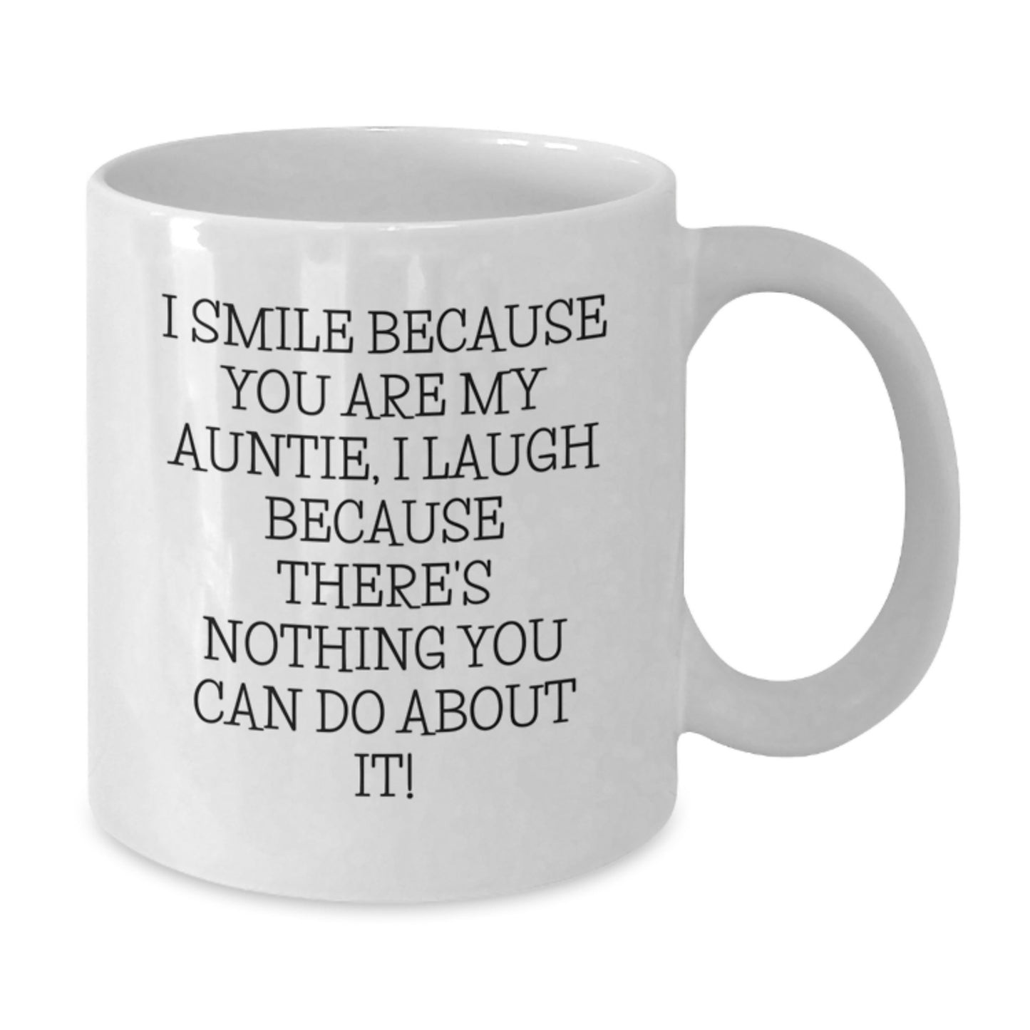 Funny Auntie Humor White Coffee Mugs - Gifts from Family to Auntie on Christmas Unique Gifts - Additional