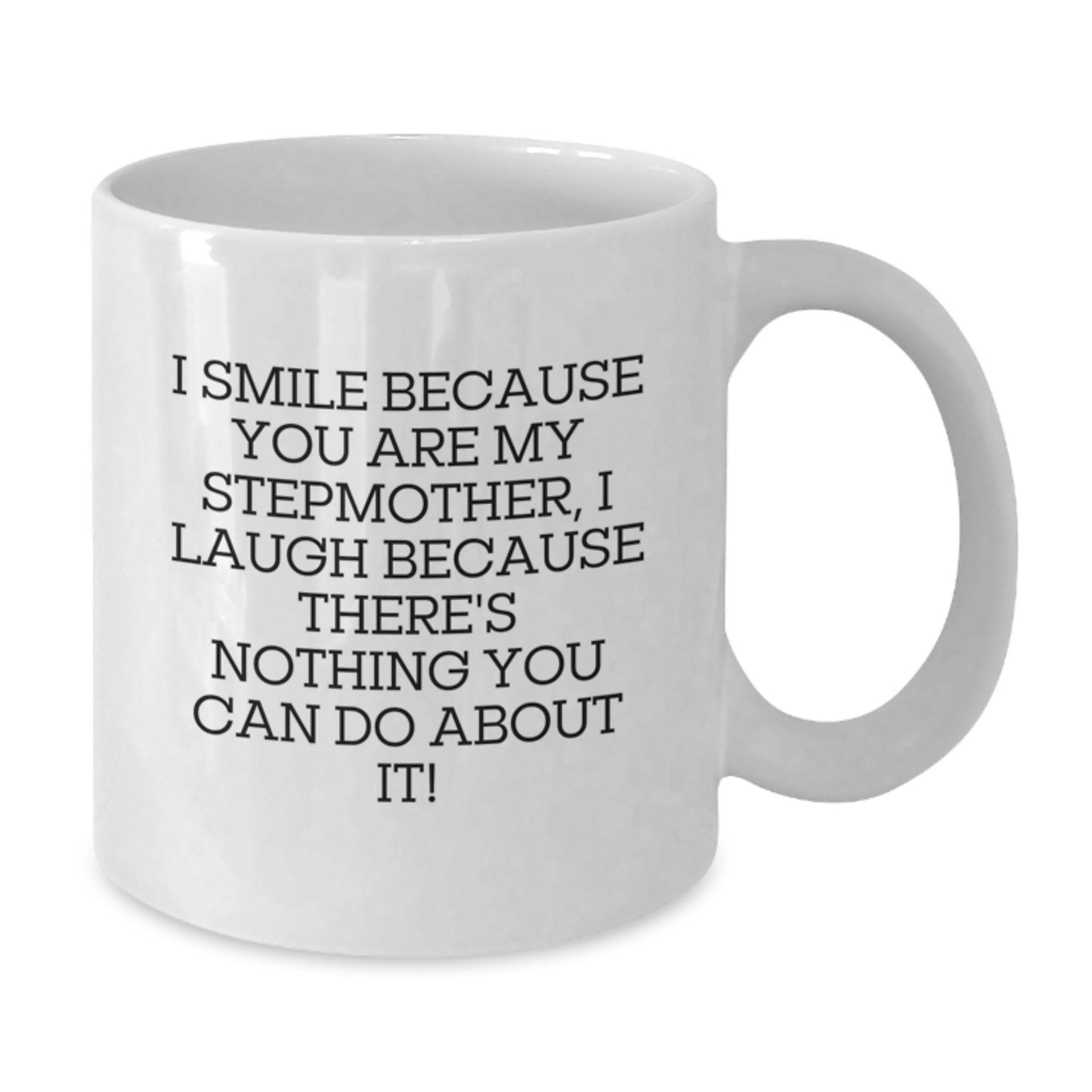 Funny Stepmother Quotes, White Coffee Mug Gifts from Men, Women, Friends or Family for Stepmother this Christmas - Additional