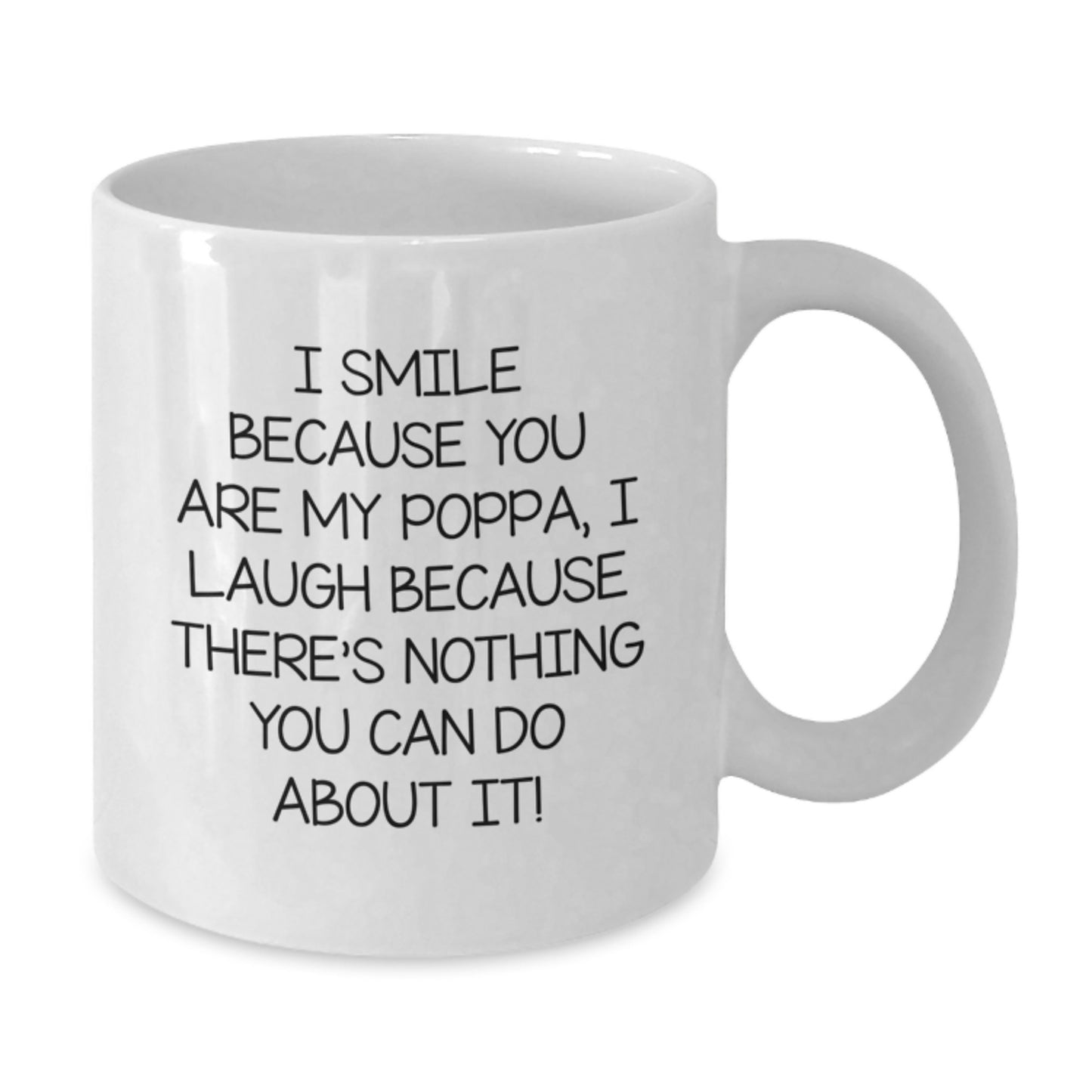 Funny Poppa Gifts from Men to Poppa - White Coffee Mug for Him - Christmas Unique Presents for Dad - Additional