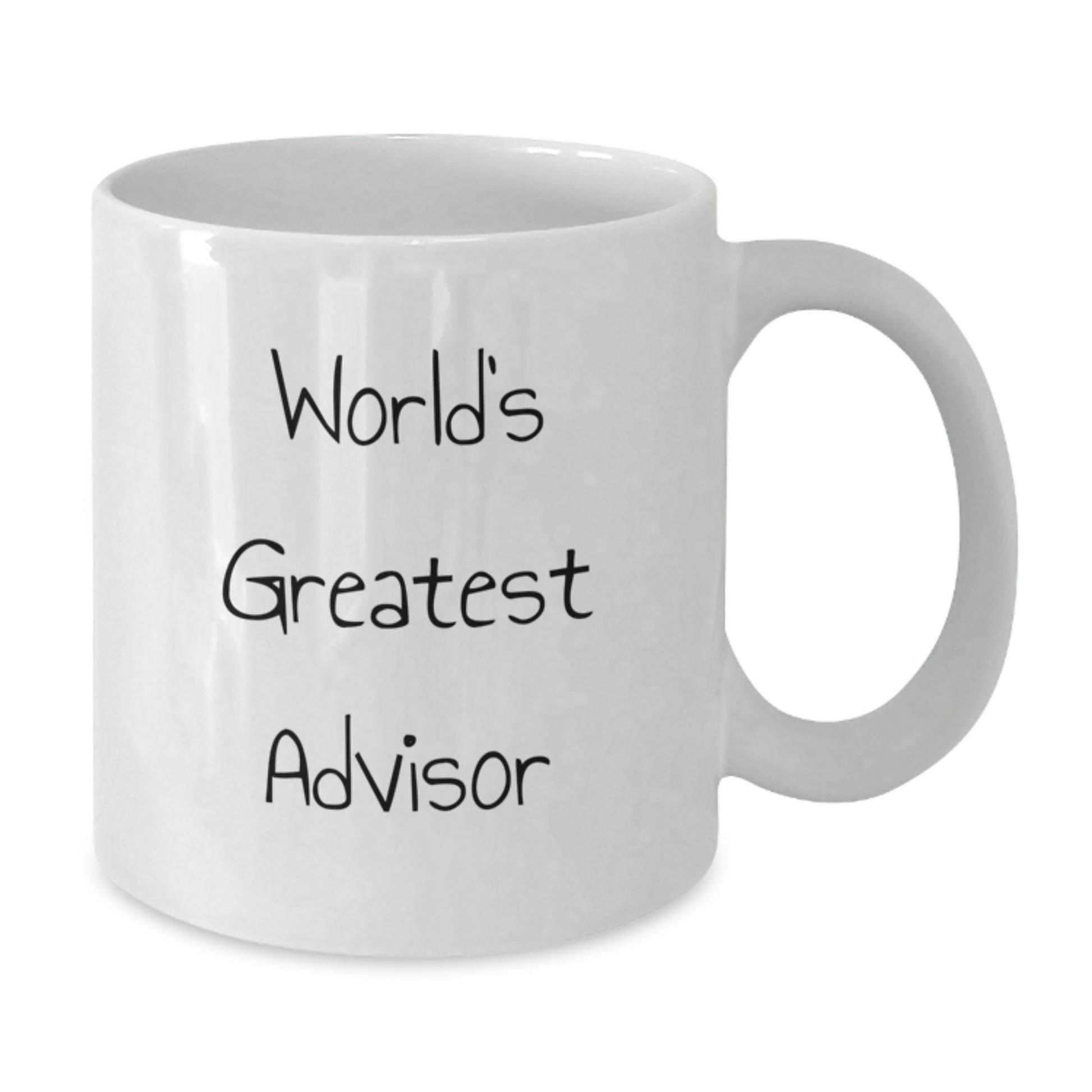 Funny Gift for Advisor Friends from Men, Unique Graduation Unique Gifts for Advisor Men, White Coffee Mug with 'World's Greatest Advisor' Quote - Additional