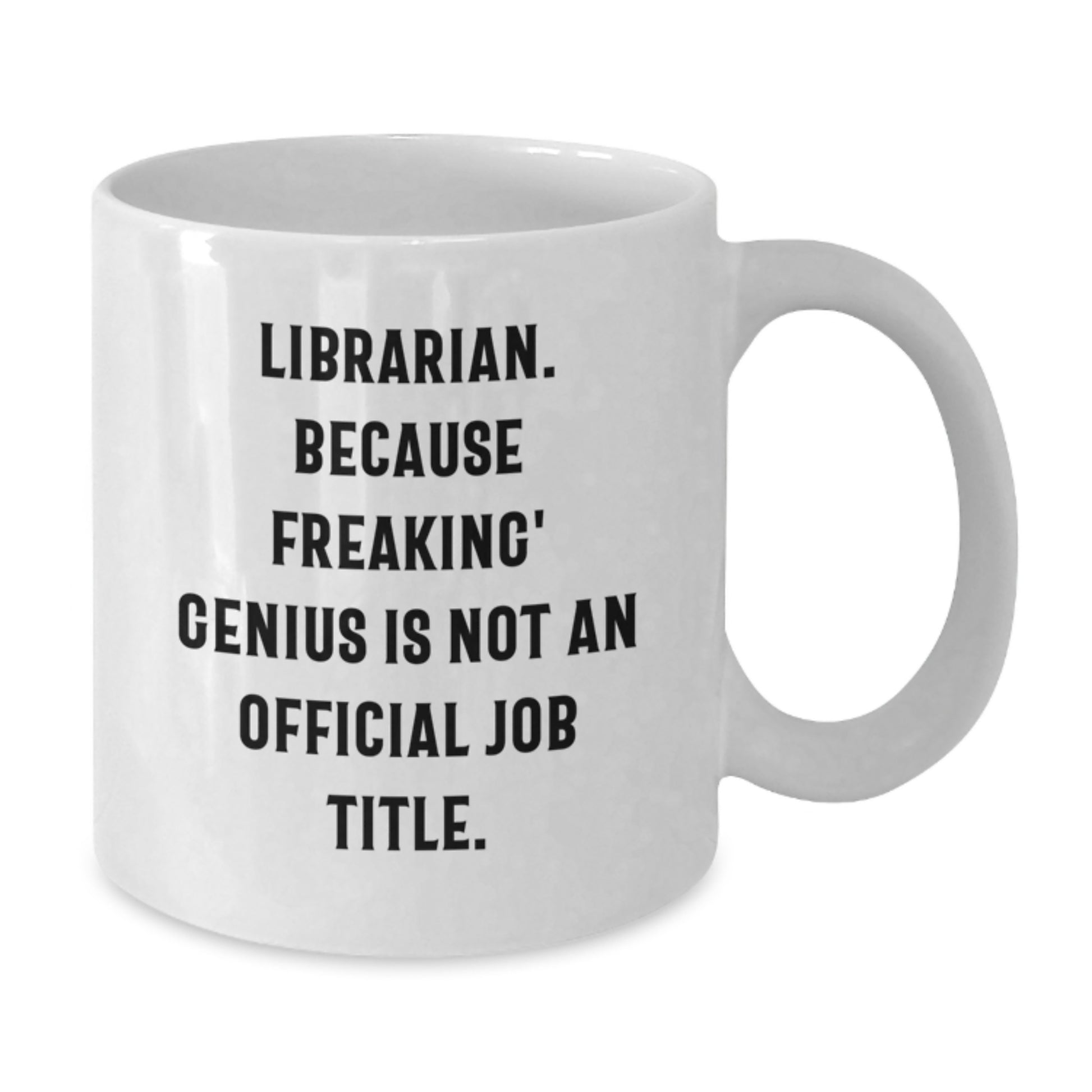 Funny Librarian Gifts from Men to Colleagues, Unique White Coffee Mugs for Librarian Day - Additional