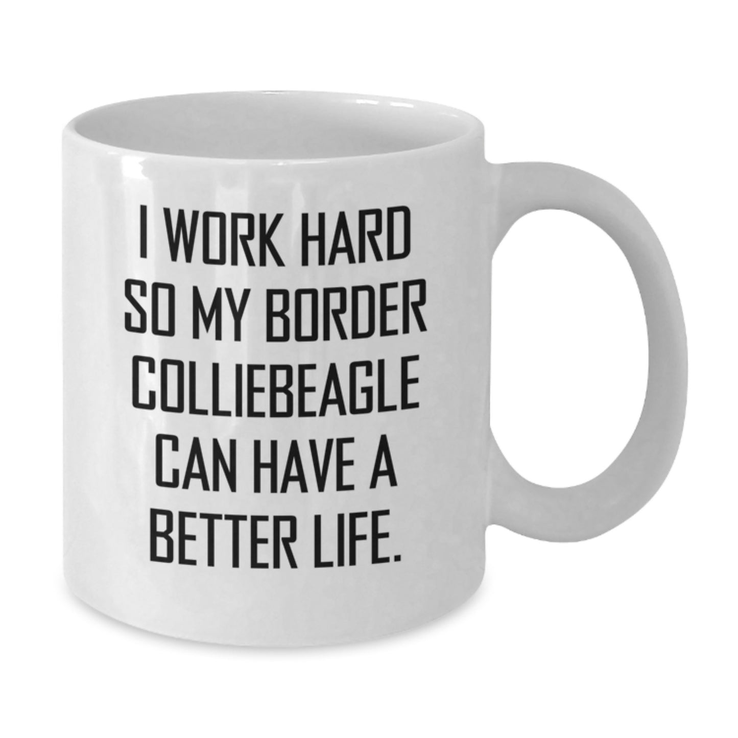 Funny Border Collie Dog Lover Gifts from Men to Friends Birthday White Coffee Mug - Additional