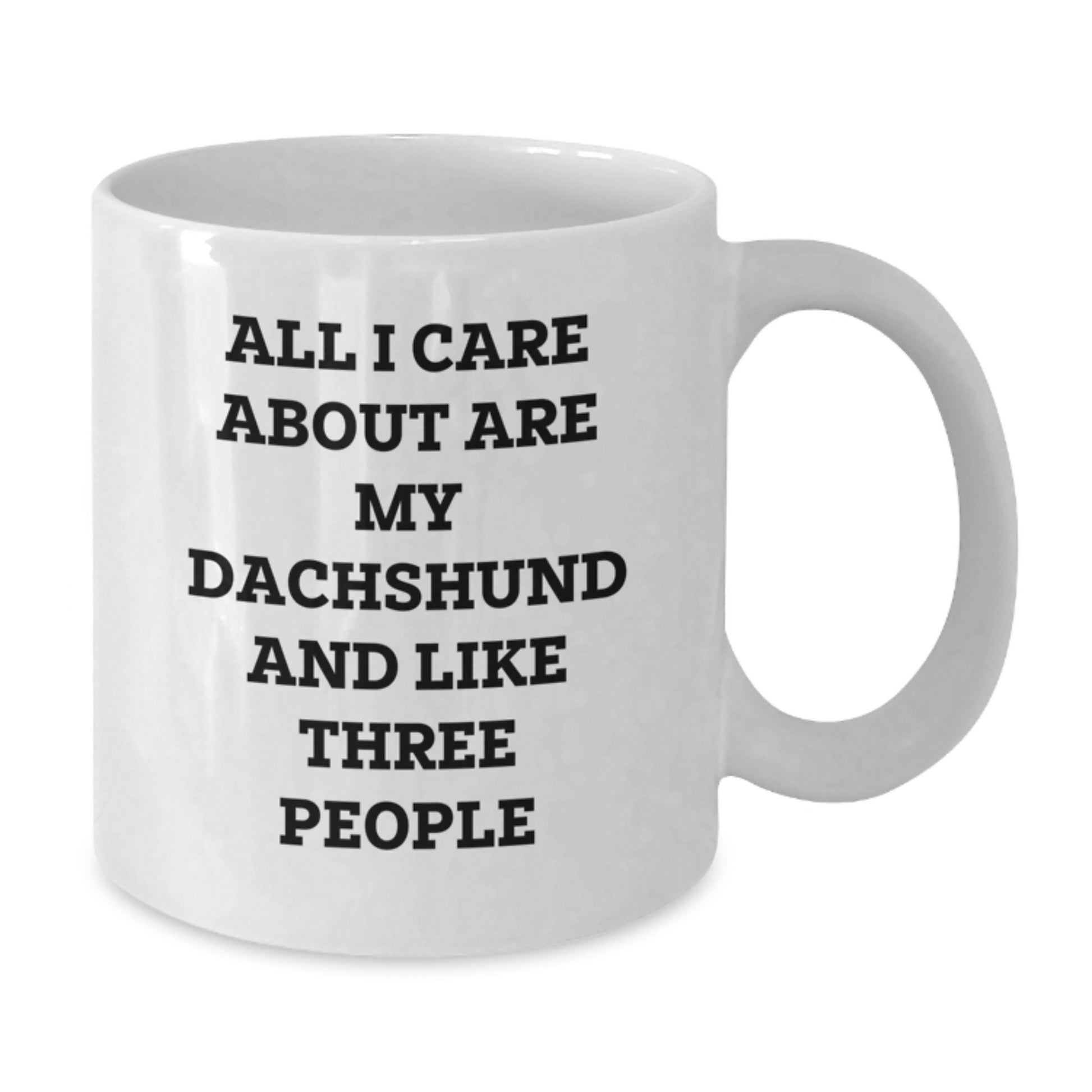Funny Dachshund Dog Lover Gifts from Men and Women for Dachshund Dog Owners on Valentine's - White Coffee Mug - Additional