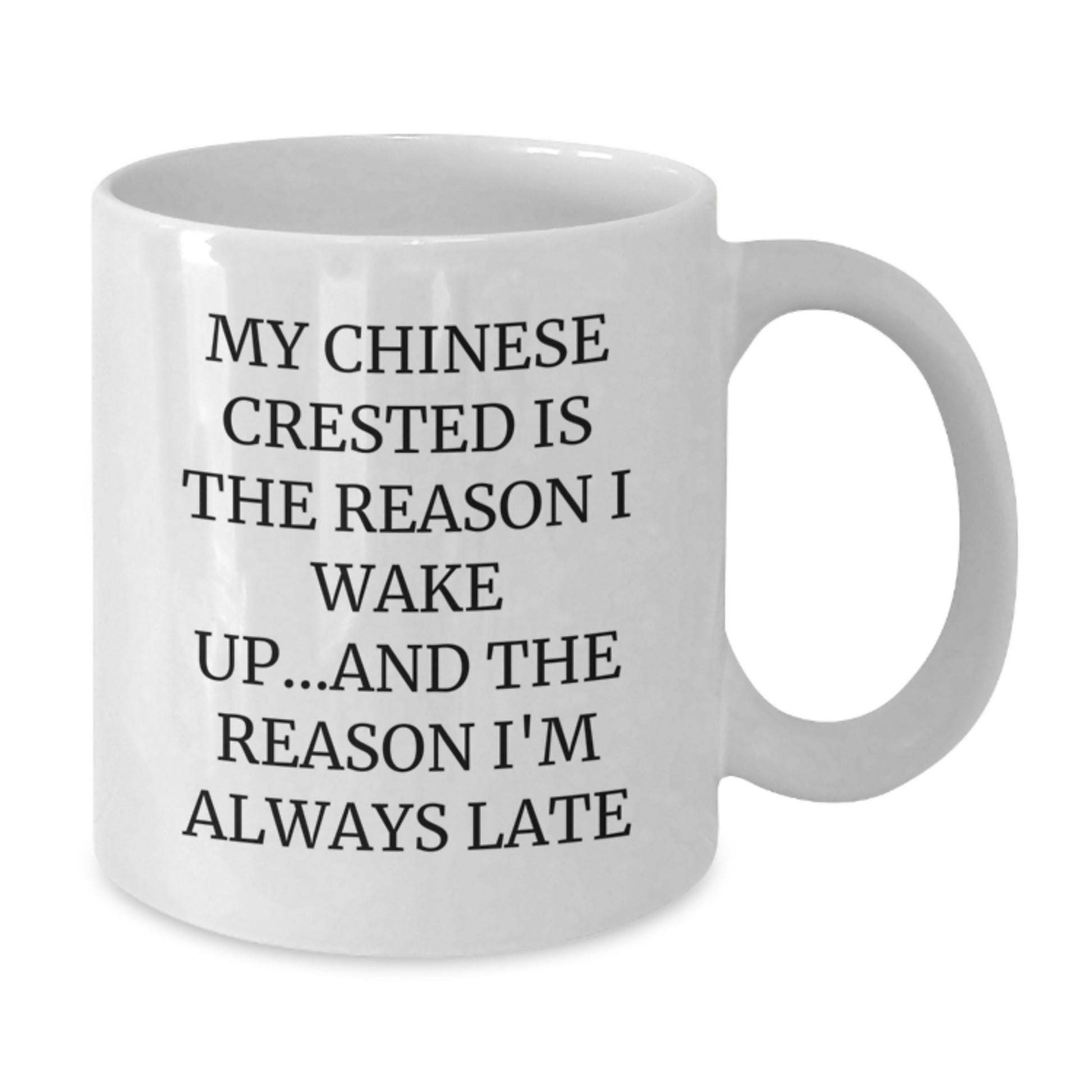 Funny Chinese Crested Dog White Coffee Mug - Gifts for Chinese Crested Dog Lover, Birthday Unique Gifts from Friends, Family, or Coworkers - Chinese Crested Dog Quote - Additional