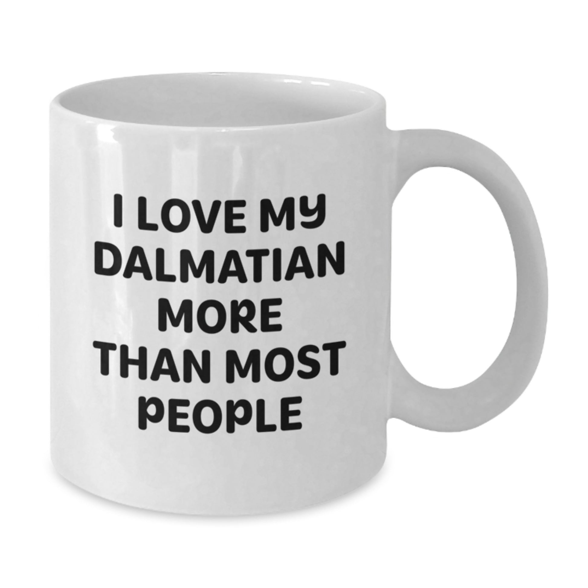 Dalmatian Dog Lovers Funny White Coffee Mug Gifts from Friends to Family on Valentine's - Additional