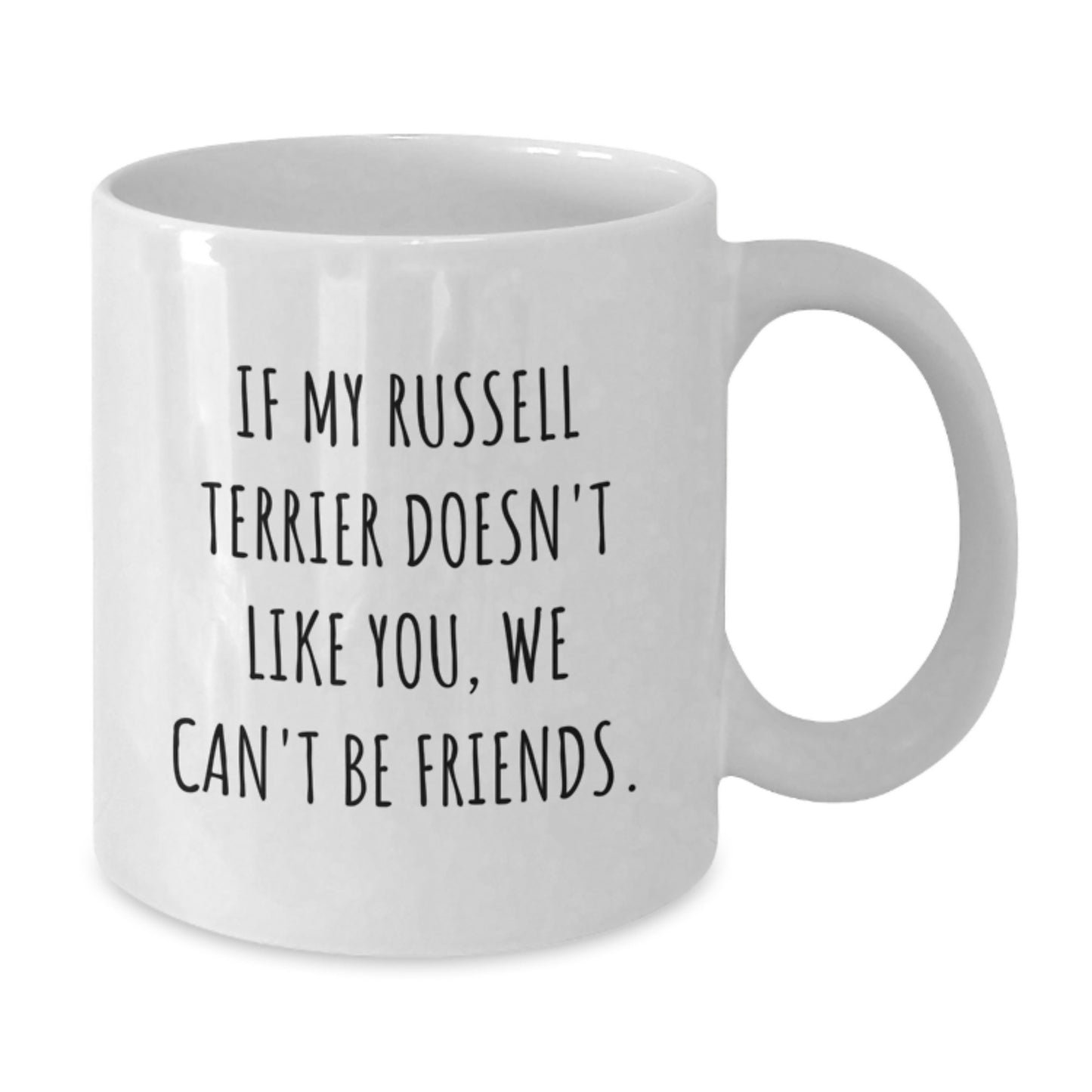 Funny Russell Terrier Dog White Coffee Mugs Gifts from Men or Women for Birthday Unique Friends - Additional