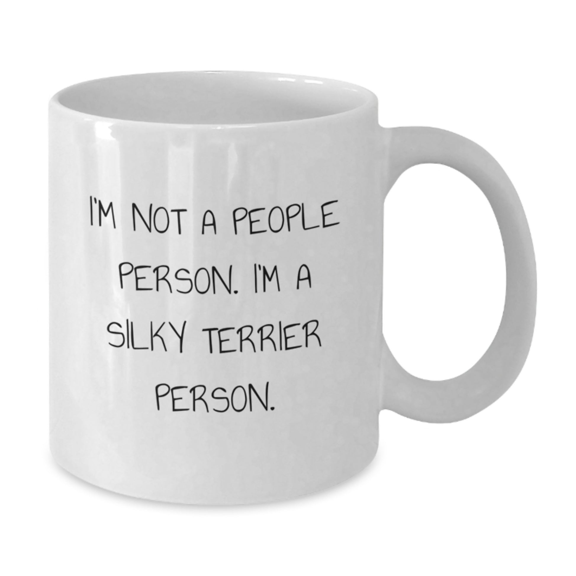 Funny Silky Terrier Dog White Coffee Mug Gifts from Men to Family on Valentine's - Additional