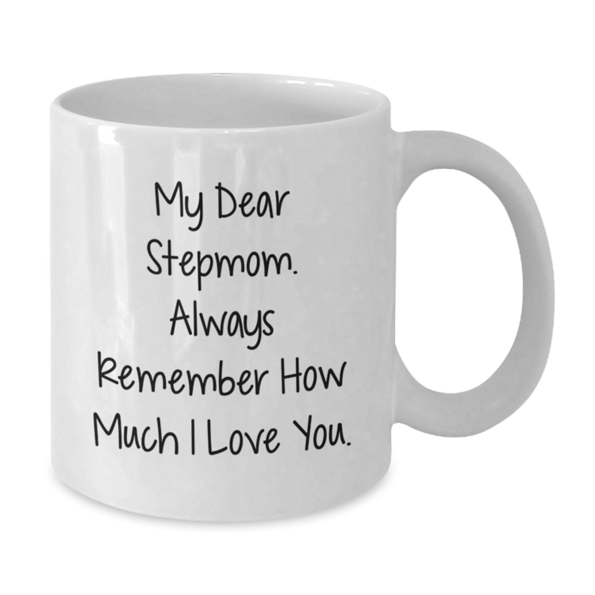 Funny Stepmom Gifts from Family, Funny White Coffee Mug with I Love You Stepmom Quote, Perfect Graduation Unique Gifts for Her - Additional
