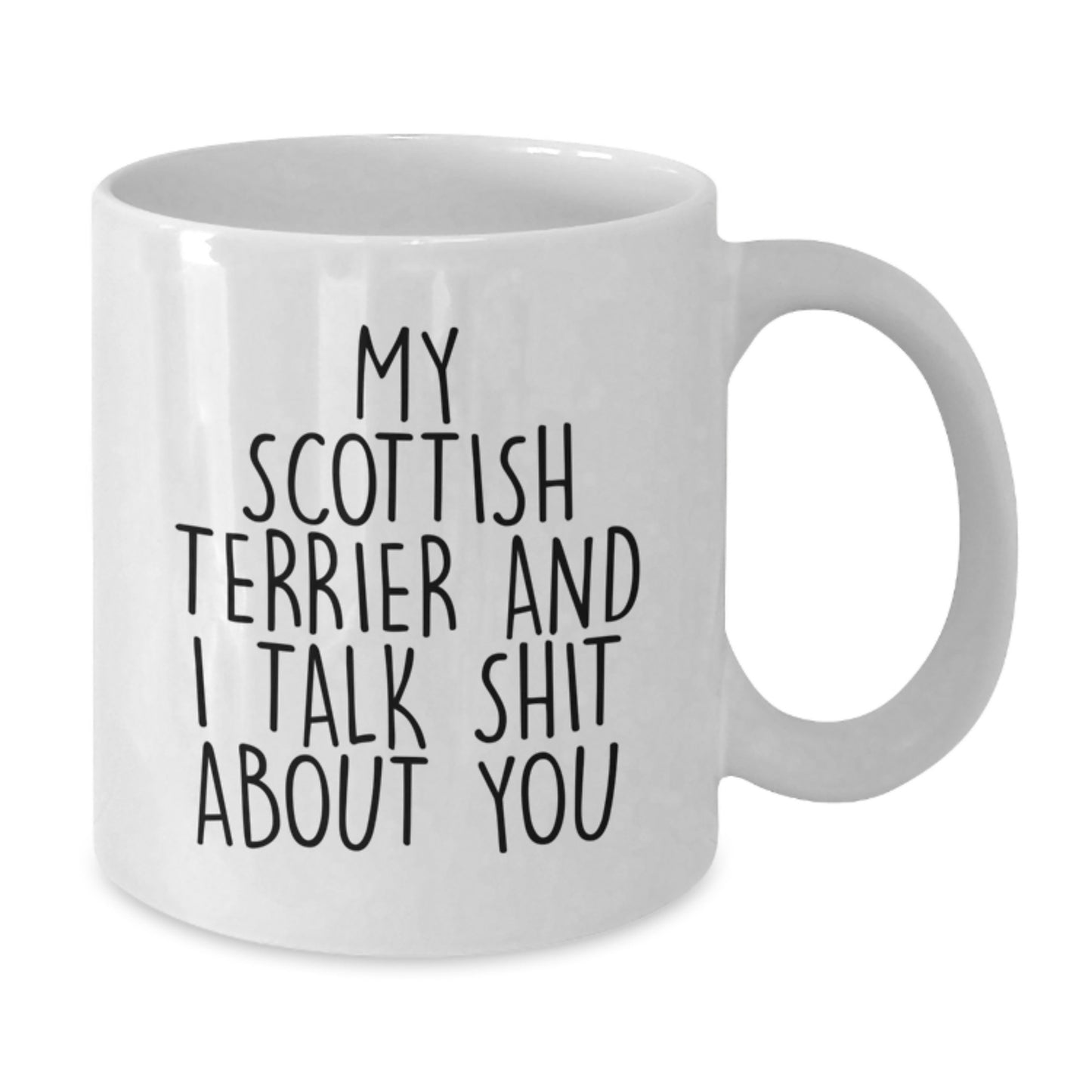 Funny Scottish Terrier Dog White Coffee Mug Gifts from Family for Graduation Unique - Additional