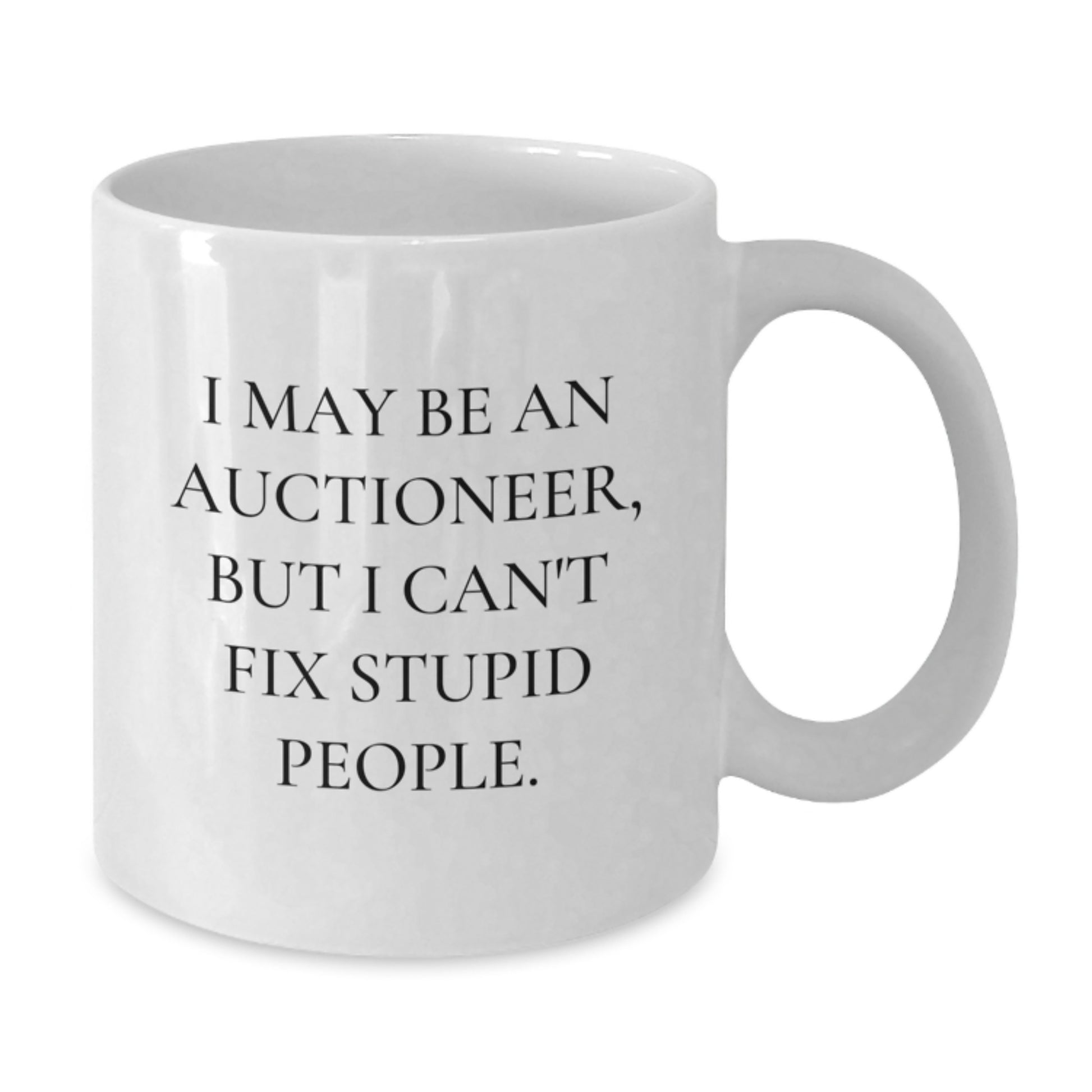 Auctioneer Keepsake Premium Ceramic White Mug for Him Graduation Gift - Additional