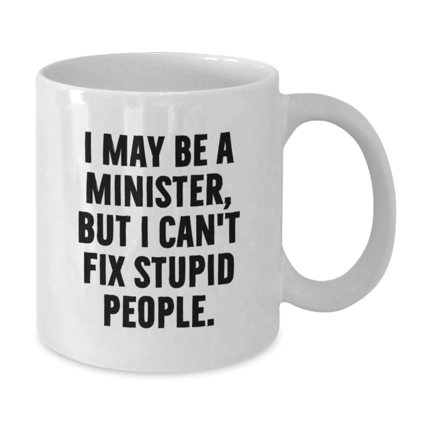 Unique Funny Minister Gifts for Minister Men from Friends - White Coffee Mug - Additional