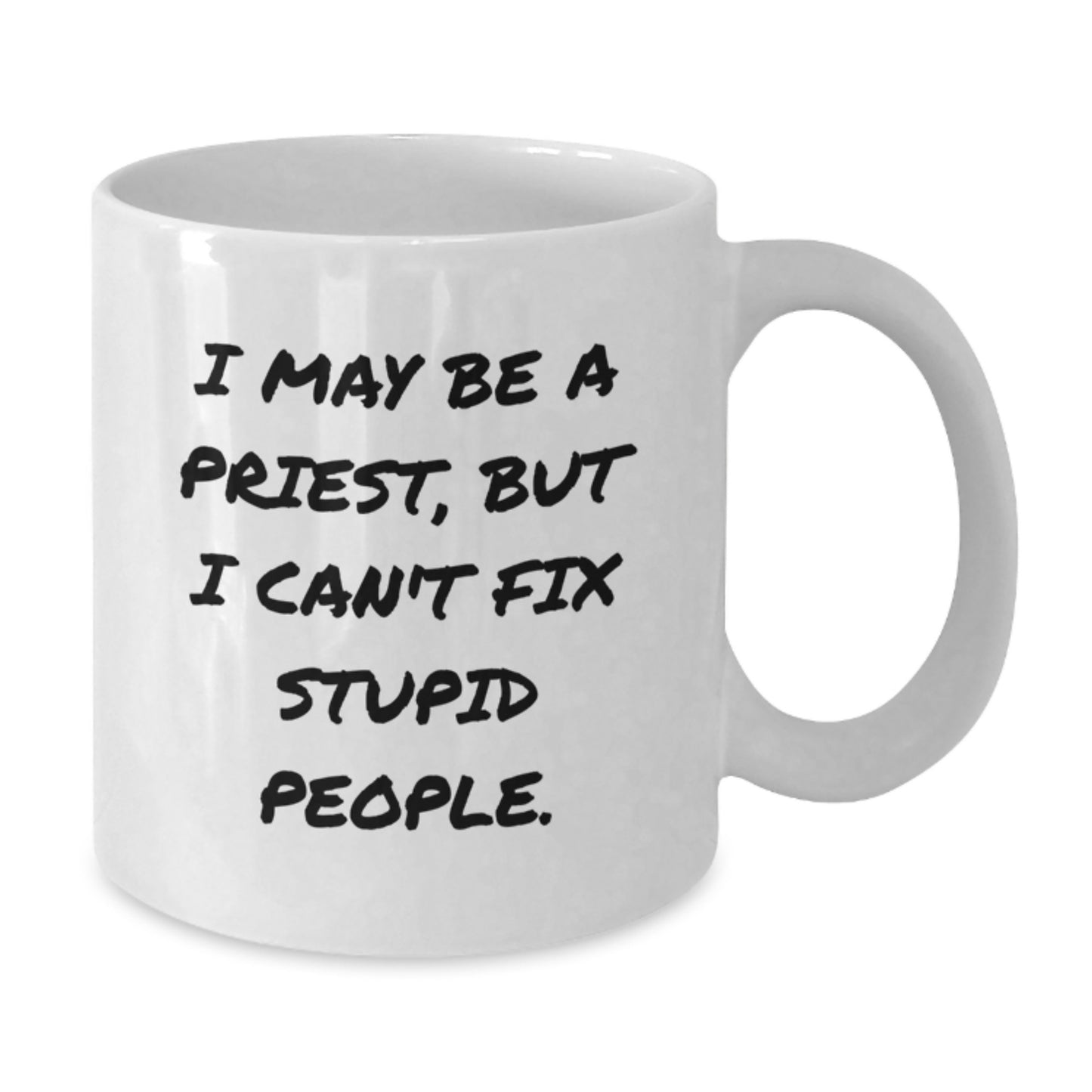 Birthday Gift Priest Keepsake White Coffee Mug Present for Her - Additional