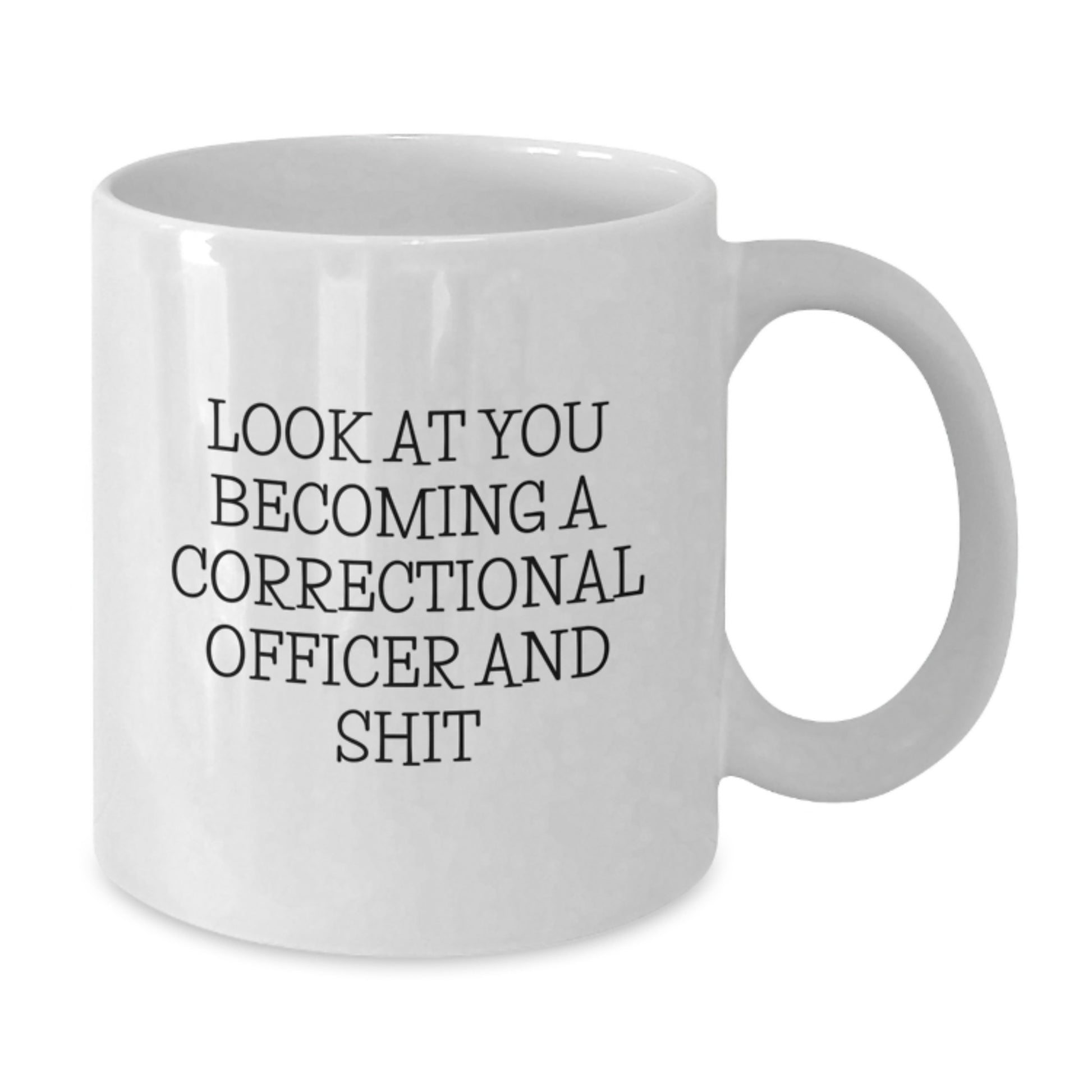 Funny Correctional Officer Quote Gifts from Friends, Humorous White Coffee Mug for Correctional Officer, Mother's Day Unique Gifts - Additional