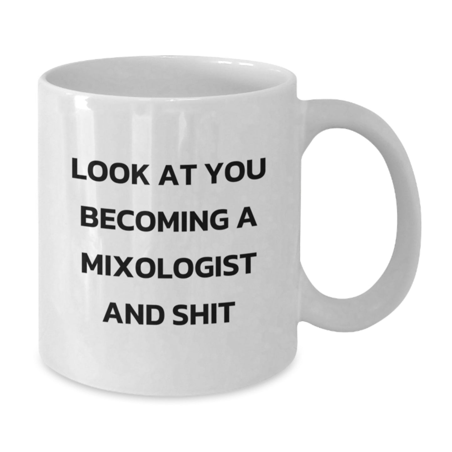 Funny Mixologist Gifts from Men to Friends - White Coffee Mug for Christmas Unique Presents - Additional