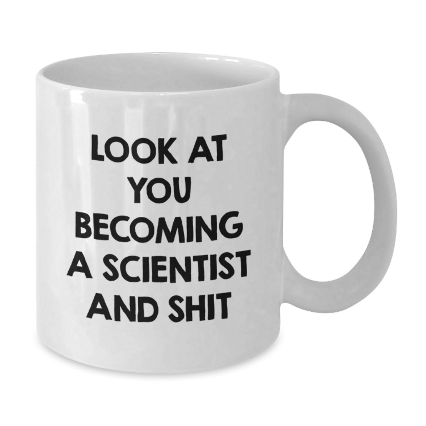 Gifts from Friends for Scientist Men - White Coffee Mug, Funny Scientist Quote, Graduation Unique Gifts - Additional