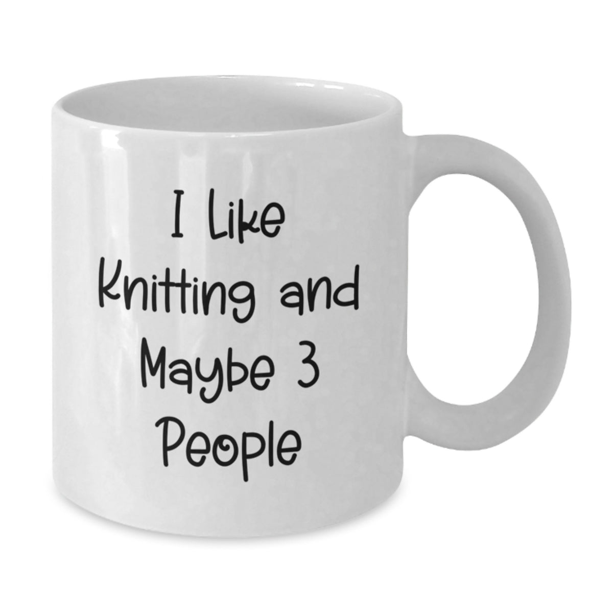 Funny Knitting Quotes White Coffee Mug, Gift for Knitting Enthusiast from Friends, Gifts for Men Women Family on Graduation - Additional