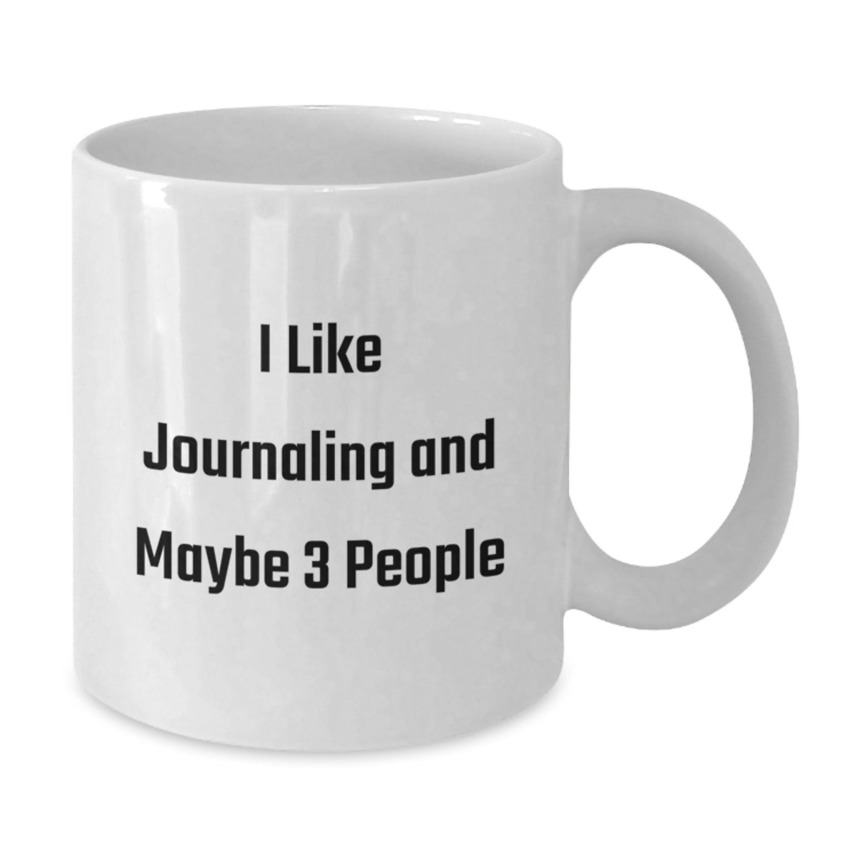 Christmas Gift for Her I Like Journaling And Maybe 3 People Coffee Mug - Additional
