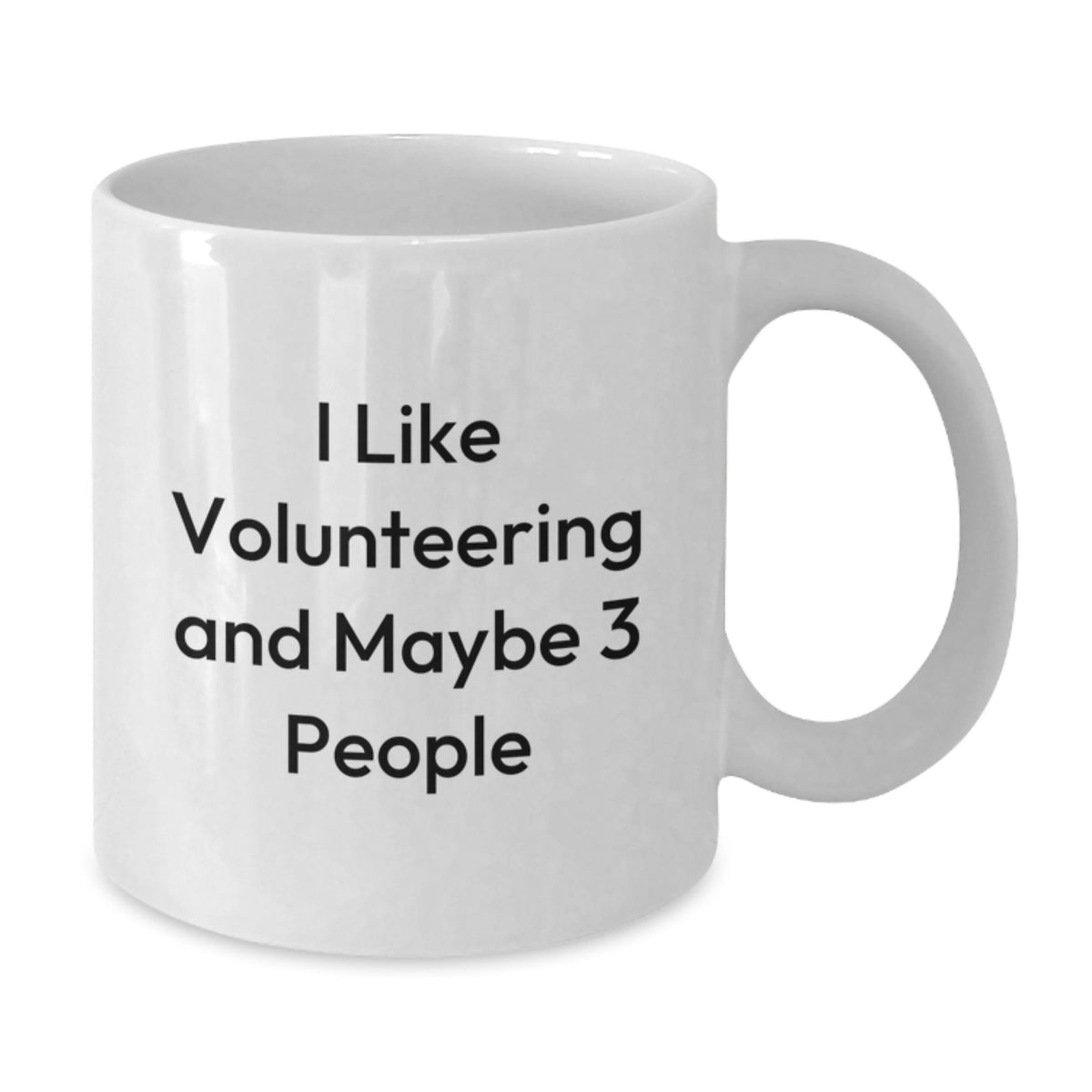 Christmas Gift for Her - I Like Volunteering Present Mug - Additional