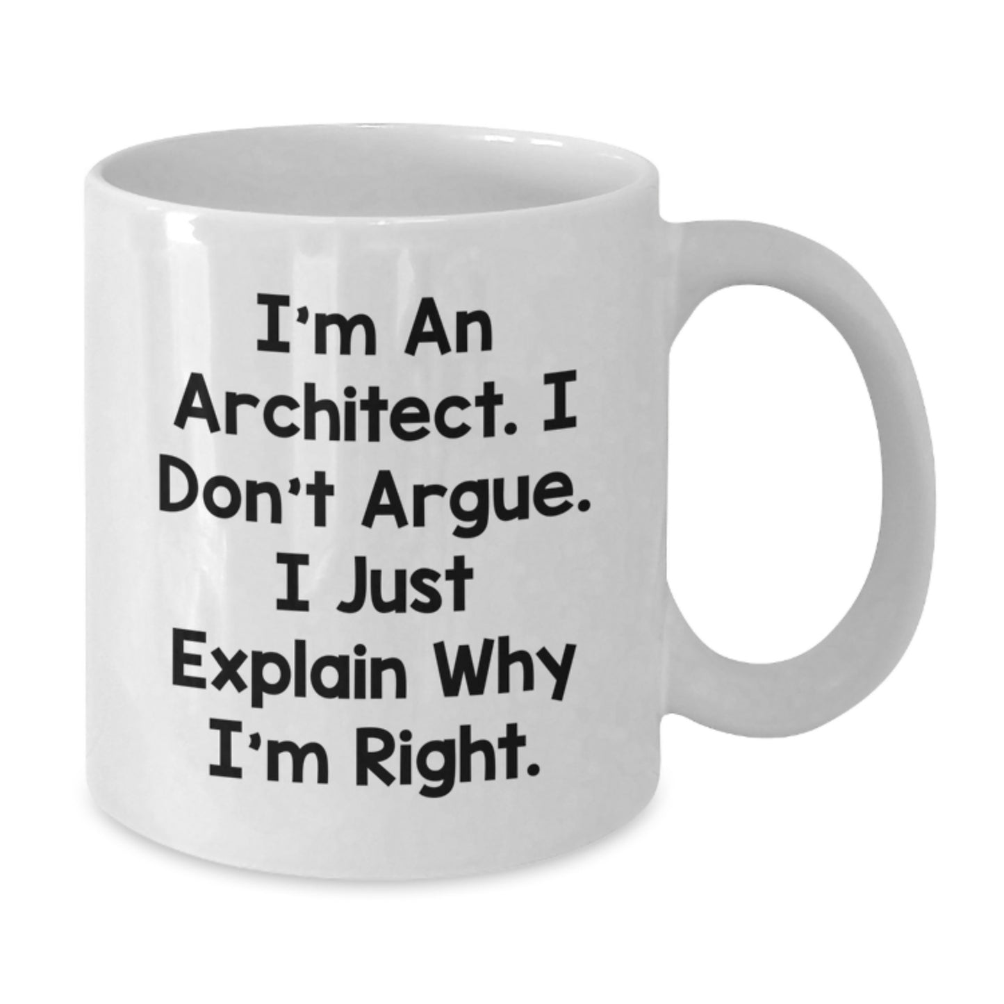 Graduation Unique Gifts for Architect, Funny White Coffee Mug from Friends - Additional