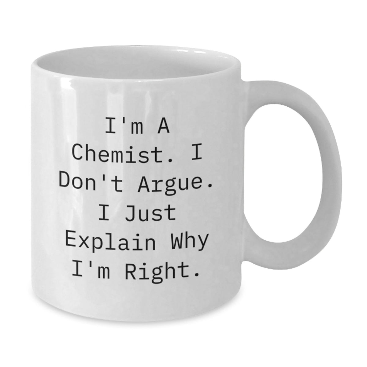 Witty Chemist Coffee Mug Gift for Friends - Novelty Ceramic Present - Additional