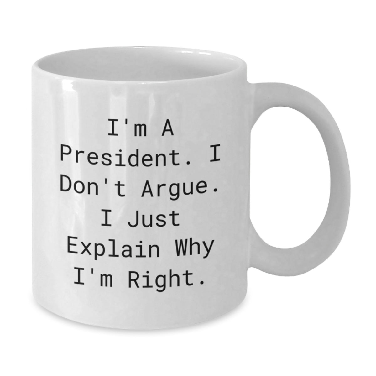President White Coffee Mug Birthday Gift for Coworkers Office Idea - Additional
