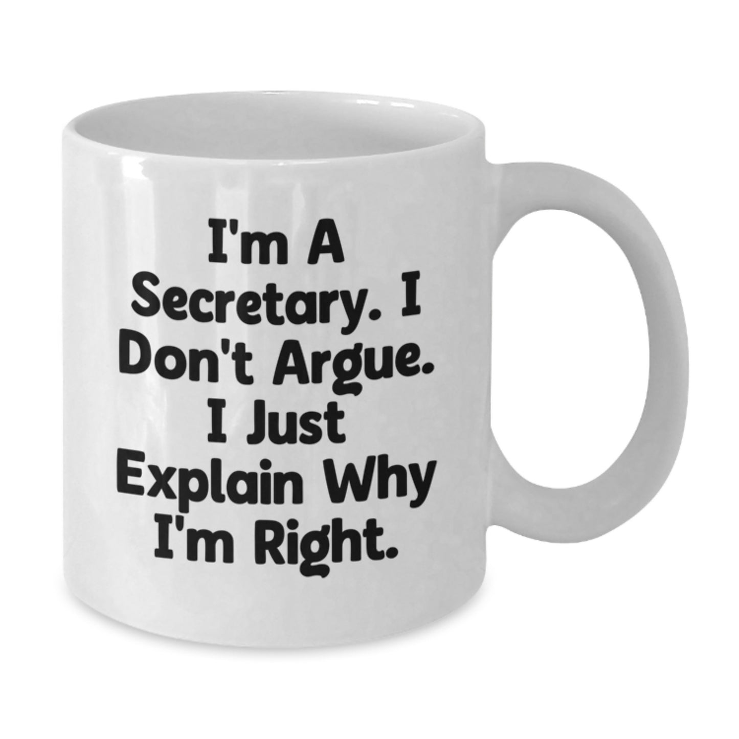 Funny Secretary White Coffee Mugs Gifts from Men, Women, Friends, Coworkers, Family to Secretary, Men, Women, Friends, Coworkers, Family for Christmas Unique Gifts - Additional