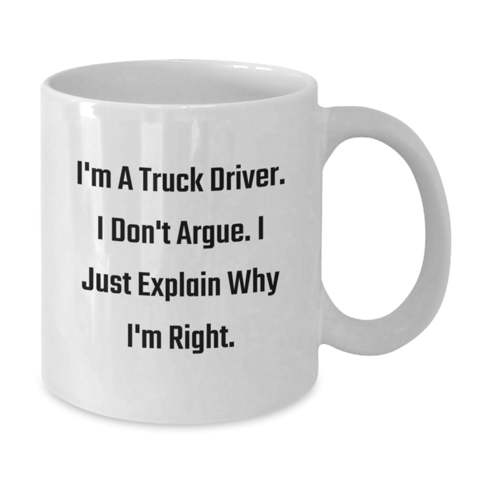 Truck Driver Keepsake Mug for Him Birthday Gift Ceramic 15oz Microwave - Additional