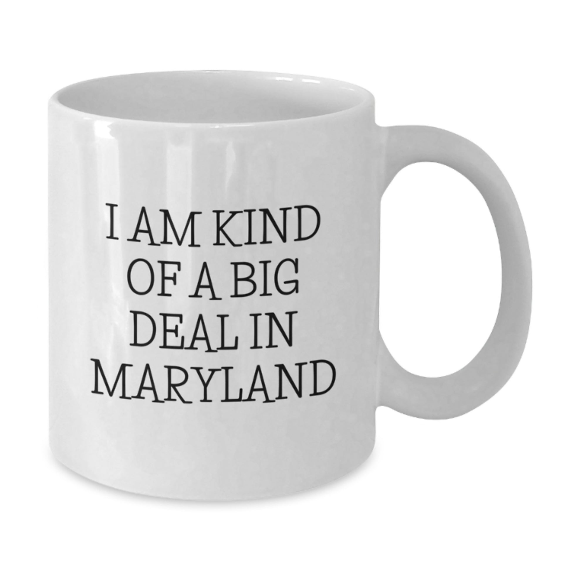 Maryland Gifts from Friends, Funny White Coffee Mug for Birthday in Maryland, 'I Am Kind Of A Prime Selection In Maryland' Quote - Additional