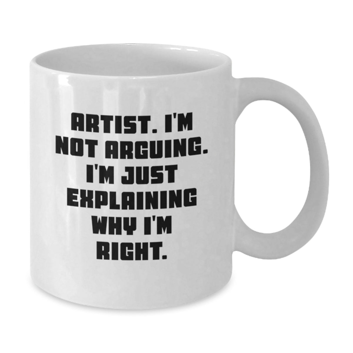 Christmas Gift for Her - Humorous Coffee Mug Present for Artistic Souls - Additional