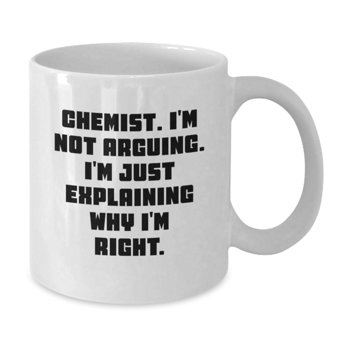 Chemist Keepsake White Coffee Mug for Him Surprise Christmas Gift - Additional