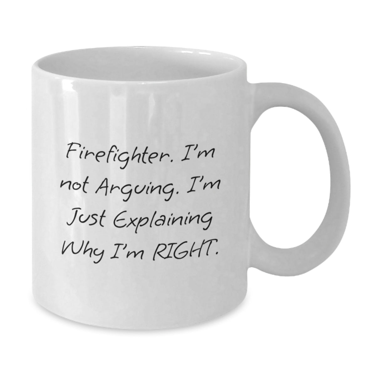 Christmas Gift for Her - Firefighter Present, Righteous Saying Coffee - Additional
